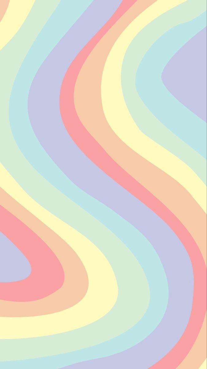 A rainbow colored background with a pastel color scheme - Pastel rainbow