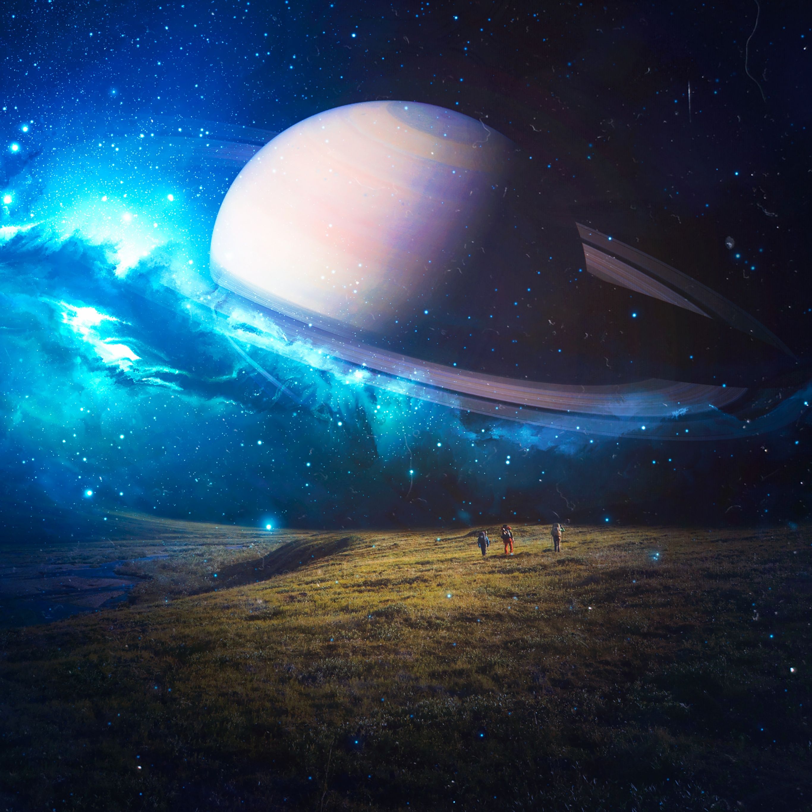 Exploring Wallpaper 4K, Saturn, Planet, Surreal, Fantasy