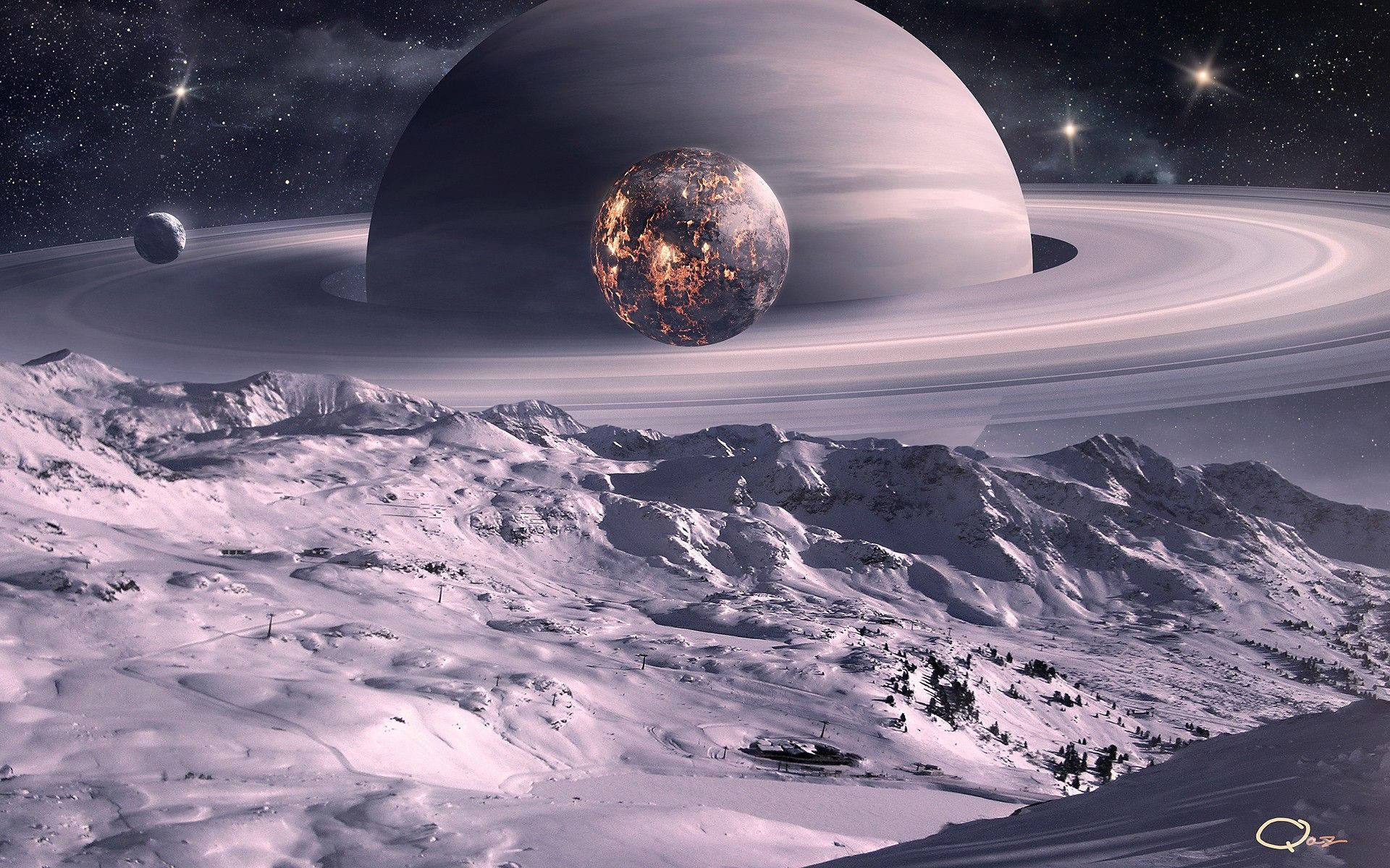 Download Marvelous Saturn Planet Wallpaper