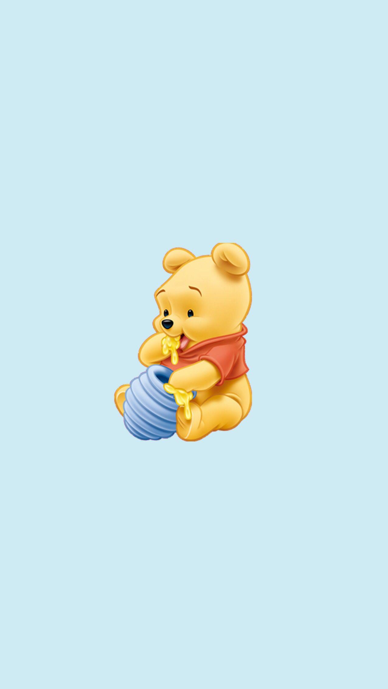 Winnie the Pooh iPhone wallpaper - Teddy bear