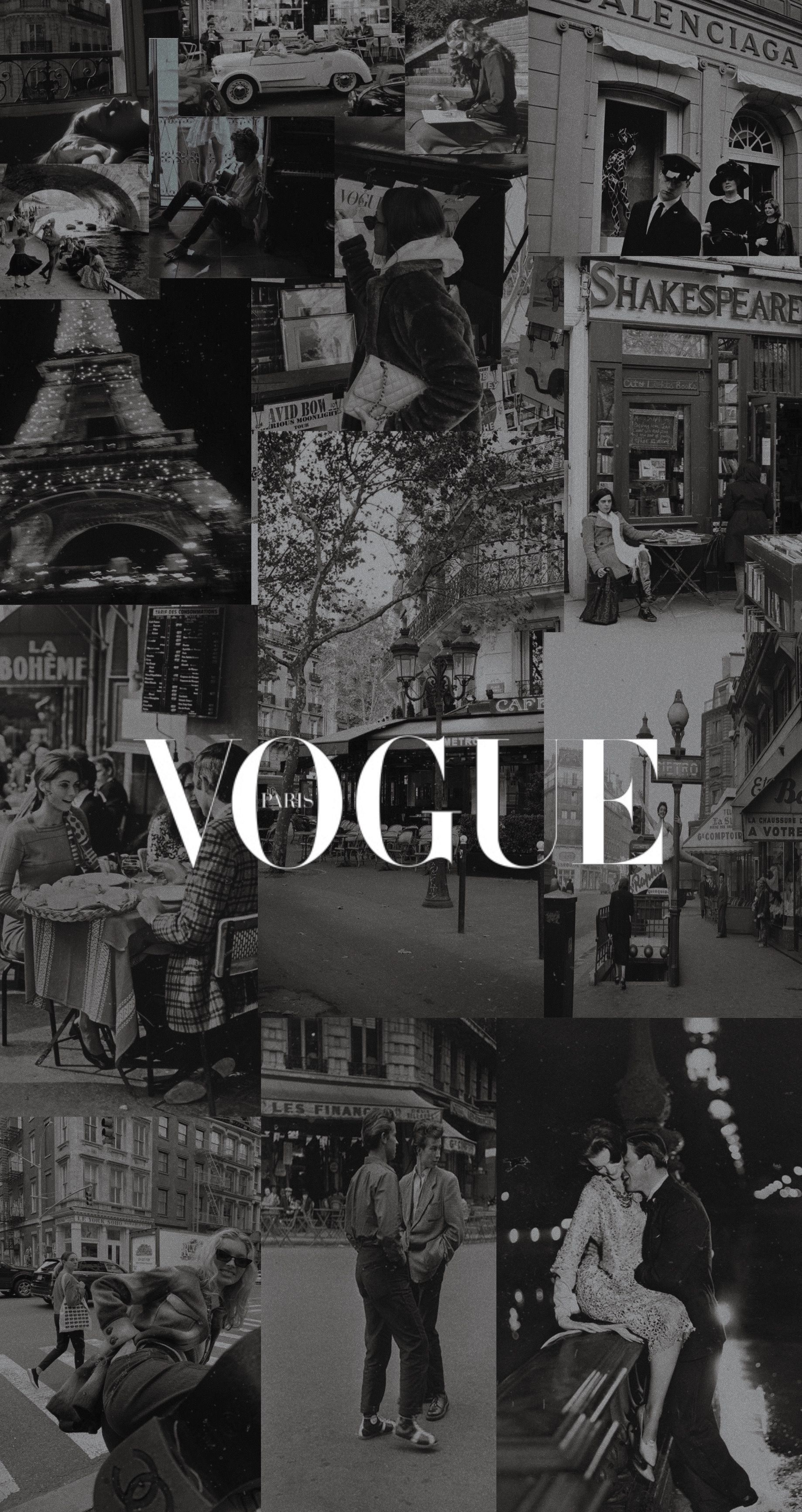 french vogue. Vogue wallpaper, Iconic wallpaper, Black aesthetic wallpaper