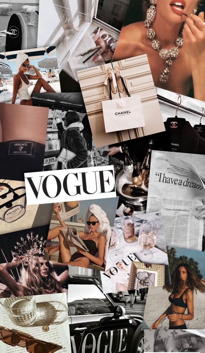 A collage of pictures with the word vogue on them - Vogue