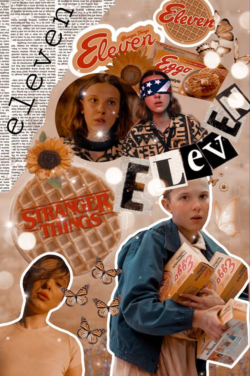 A collage of pictures with the title elven - Stranger Things