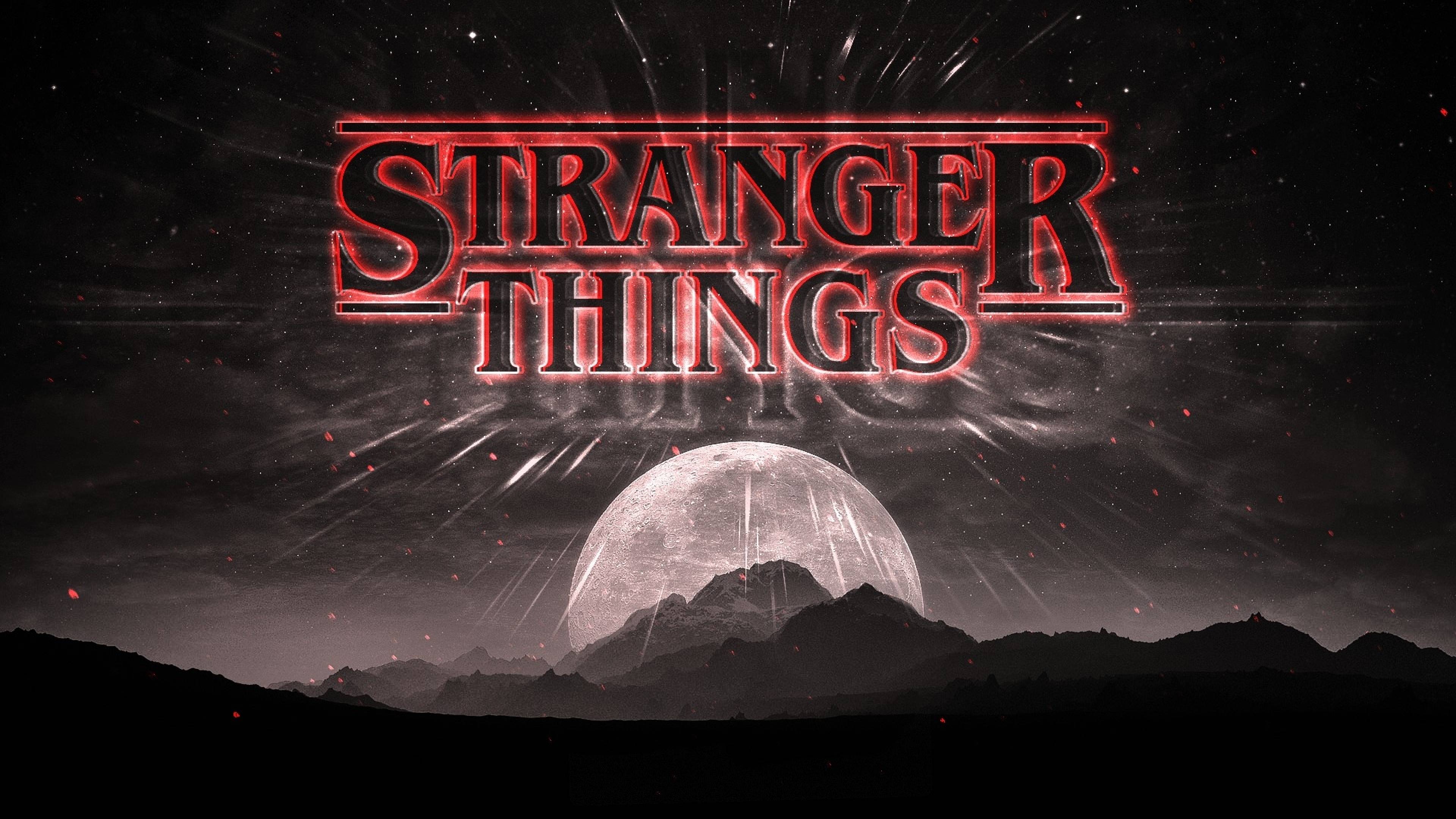 Stranger Things Dark Logo 4K Wallpaper, HD TV Series 4K Wallpaper, Image, Photo and Background