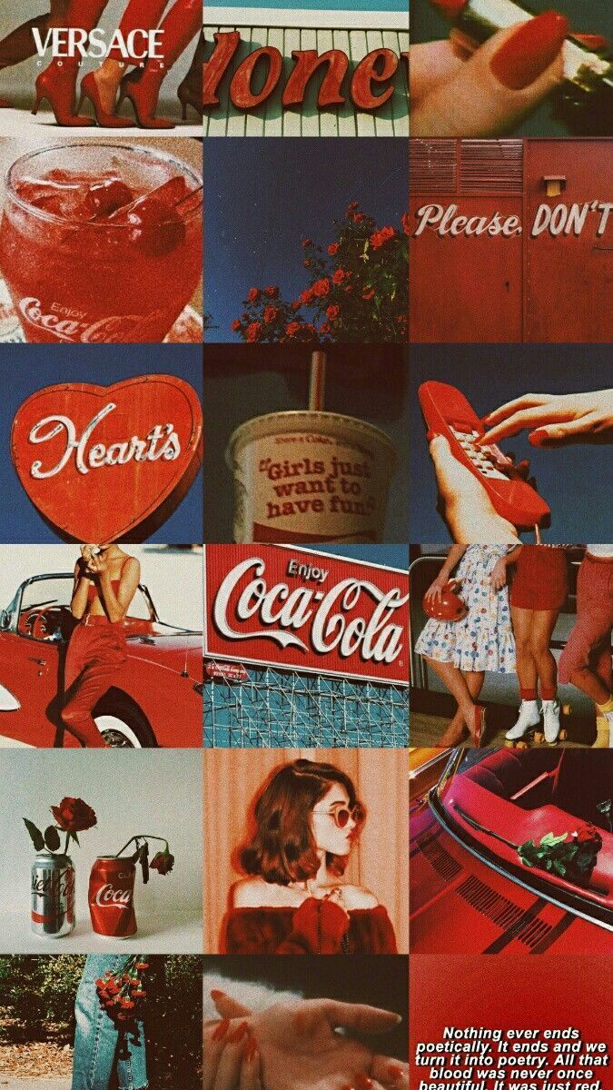 Vintage. Cute wallpaper, Red aesthetic, Wallpaper iphone cute