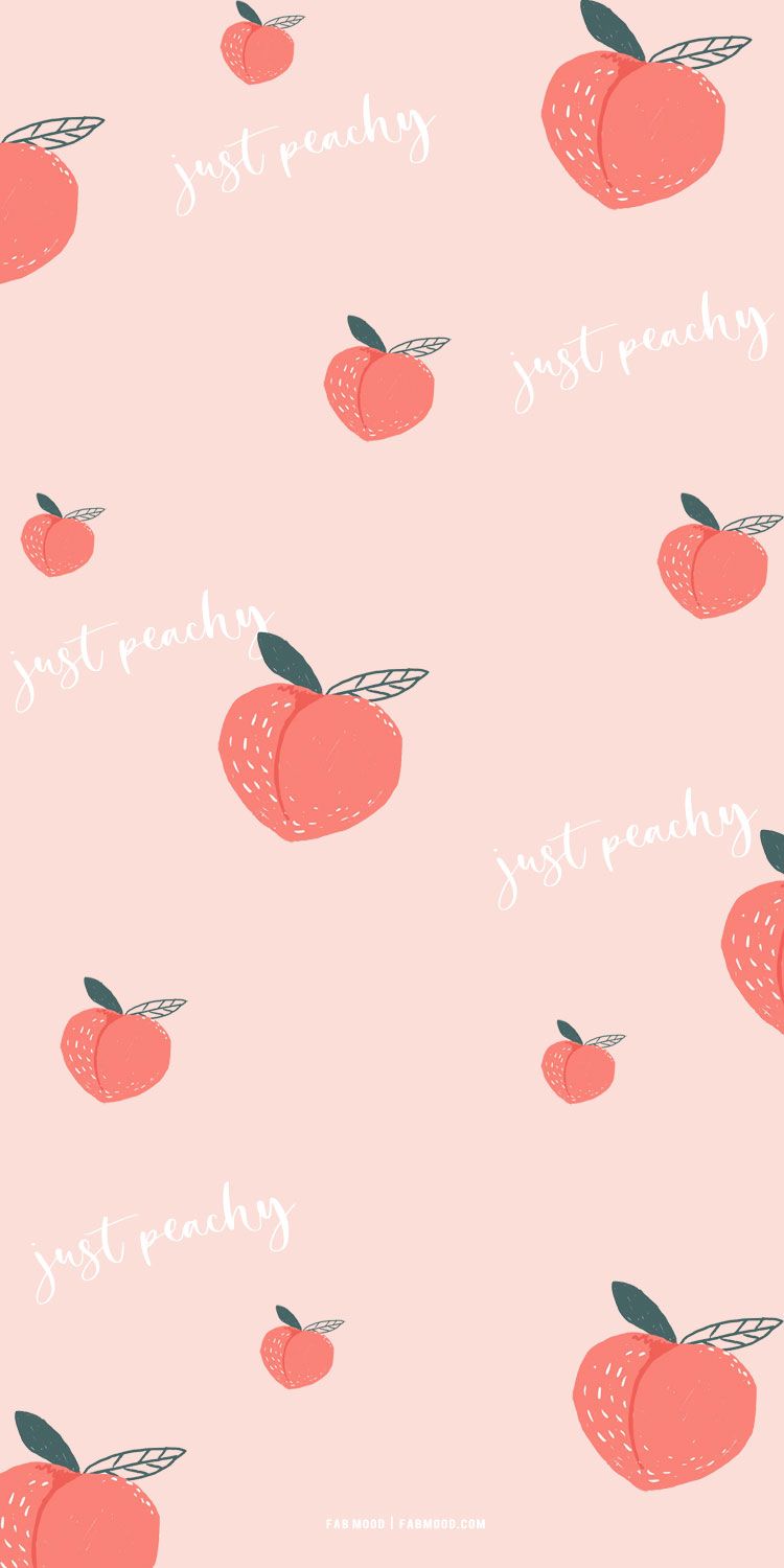 Just peachy phone wallpaper background. - Summer, June, lemon