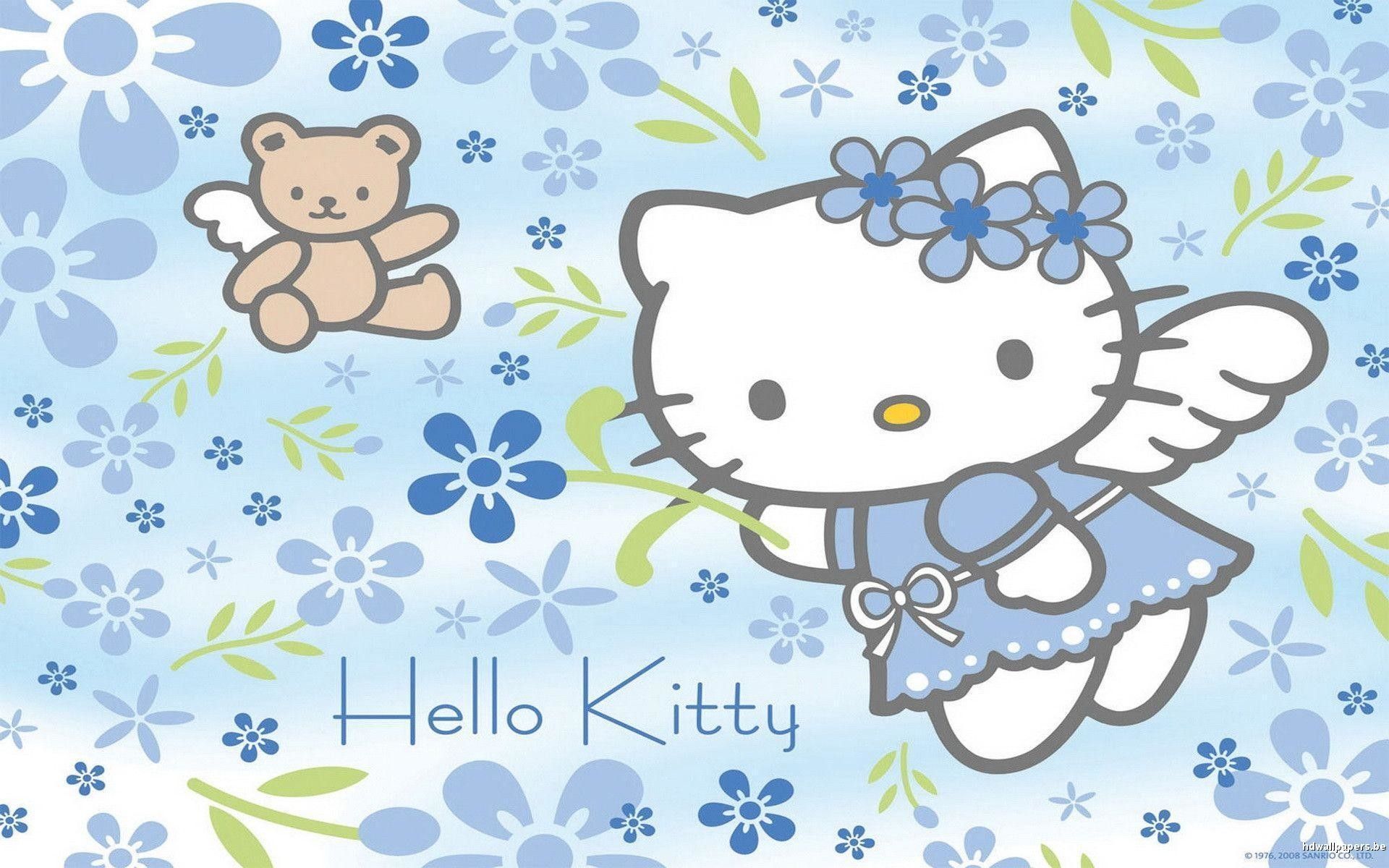 Hello Kitty Wallpapers - Wallpaper Cave |Hello Kitty Blue Backgrounds - Hello Kitty, Sanrio