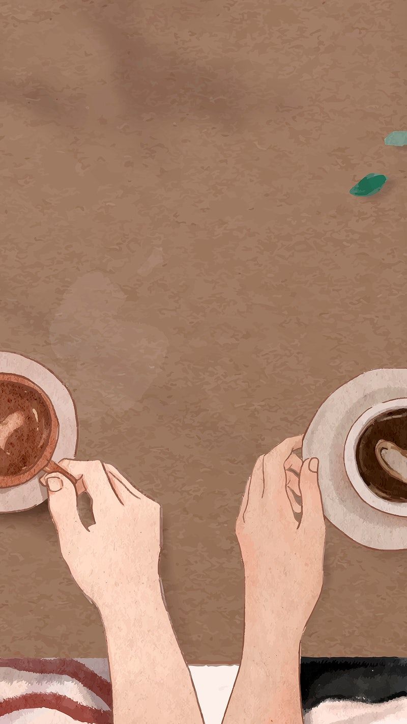 A couple of people holding cups with coffee in them - Coffee