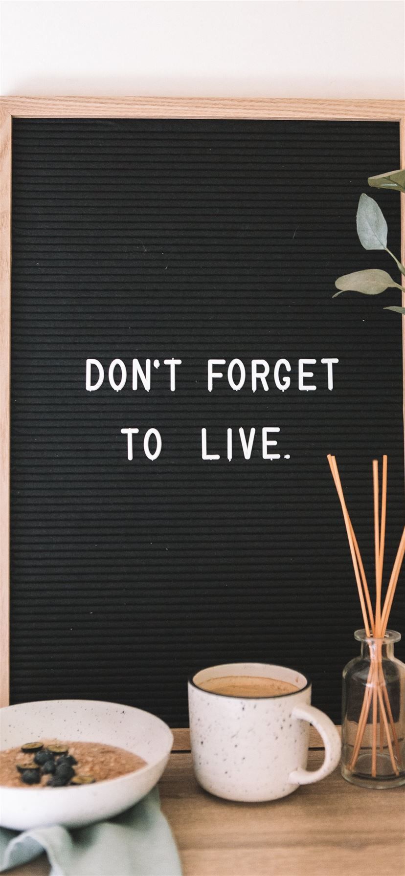 A letter board that says 