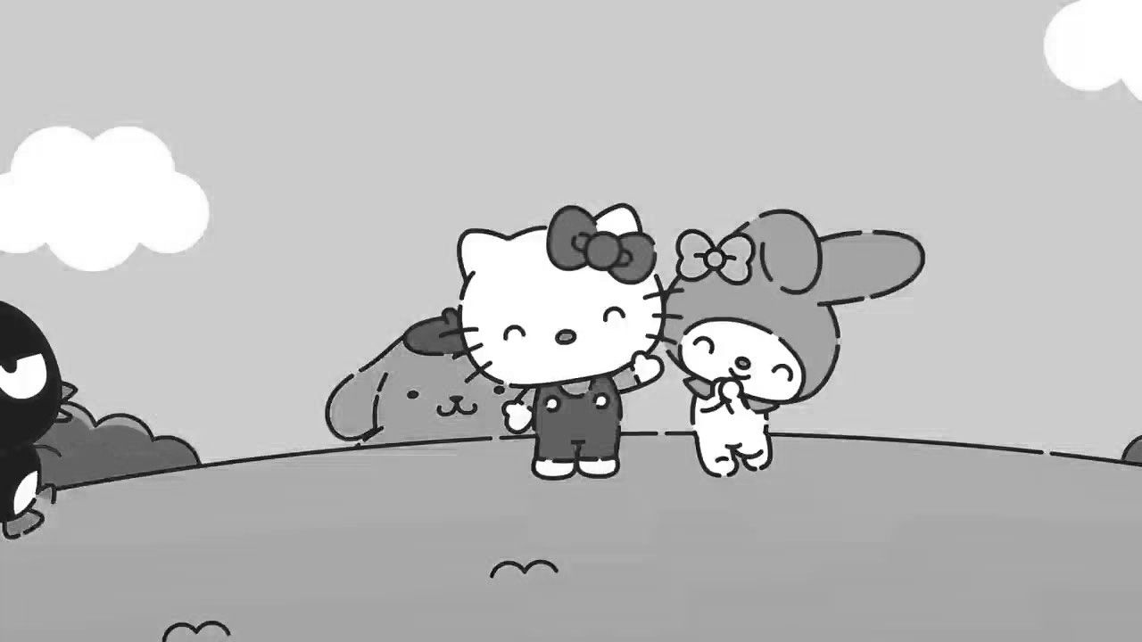 A cartoon of hello kitty and friends - Hello Kitty