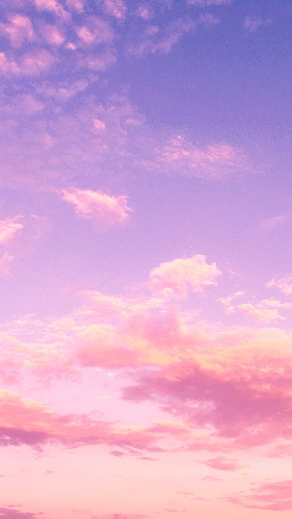 IPhone wallpaper of a pink and purple sky with clouds - Phone
