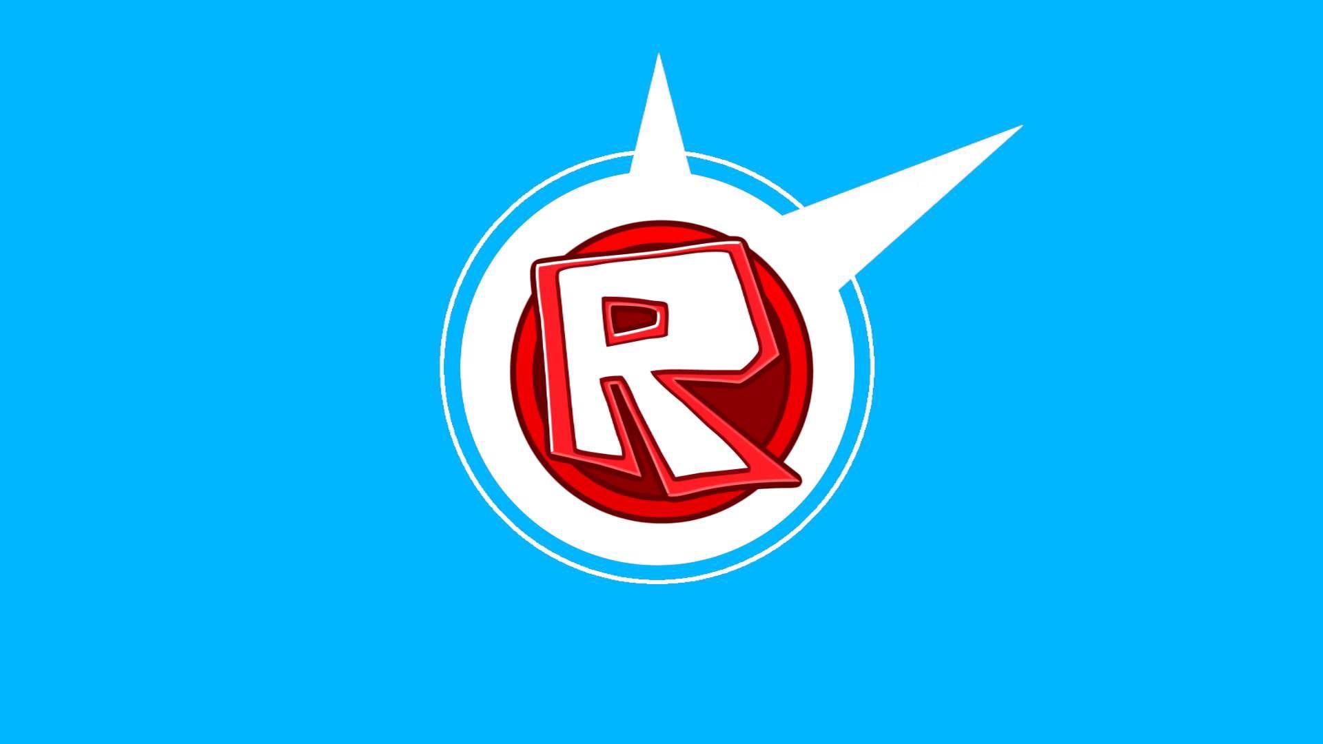 Roblox logo on a blue background - Roblox