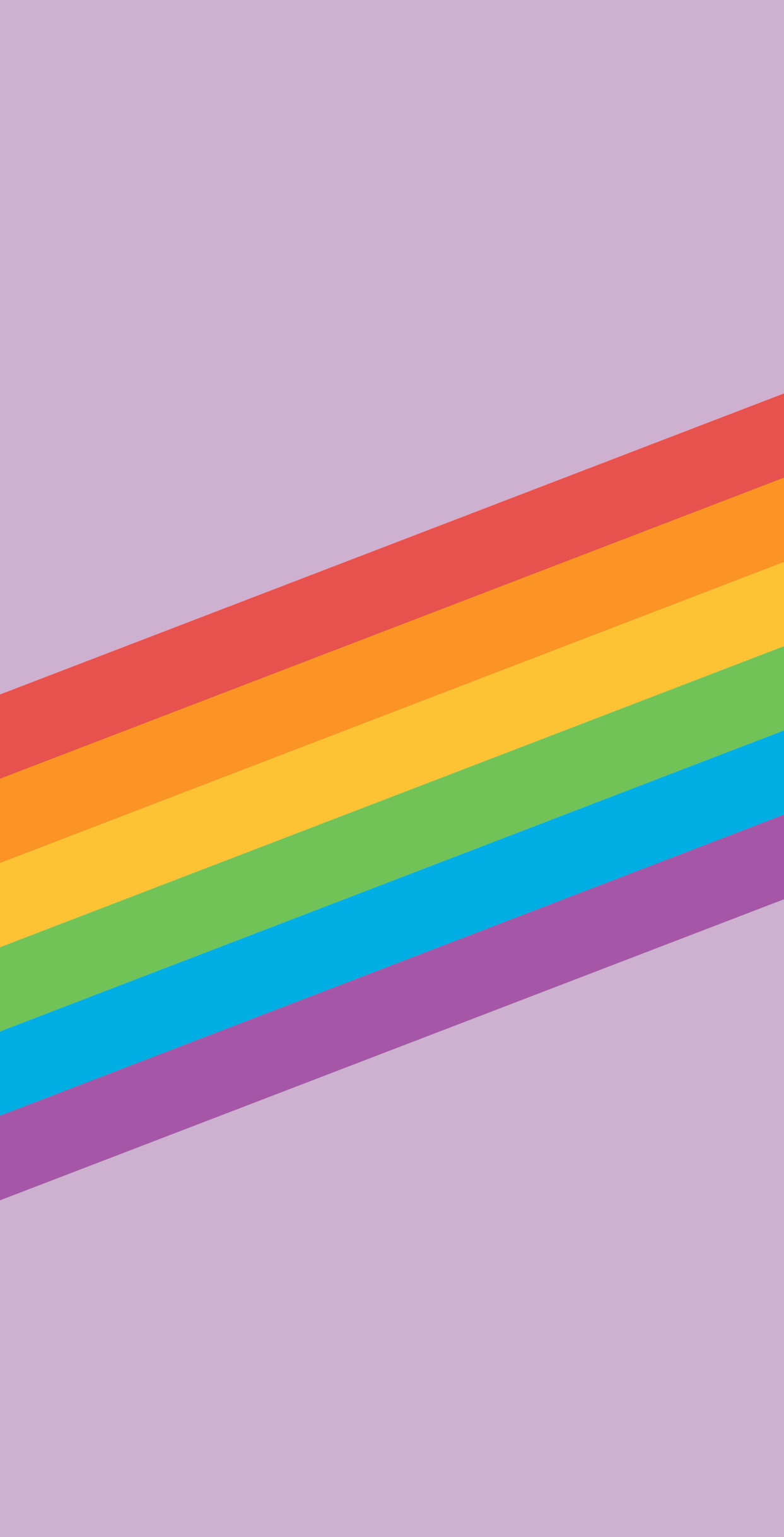 A rainbow on a purple background - Pride, bisexual