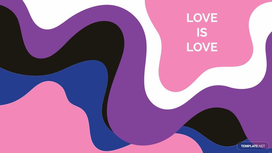 Love is a colorful abstract design - Pride