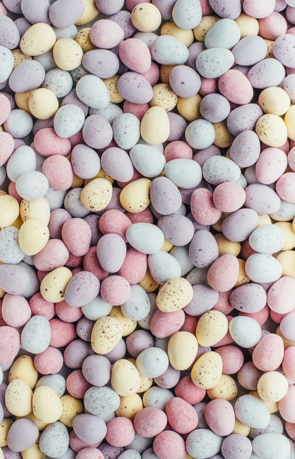 A pile of candy eggs in pastel colors. - Food, Easter, egg, foodie