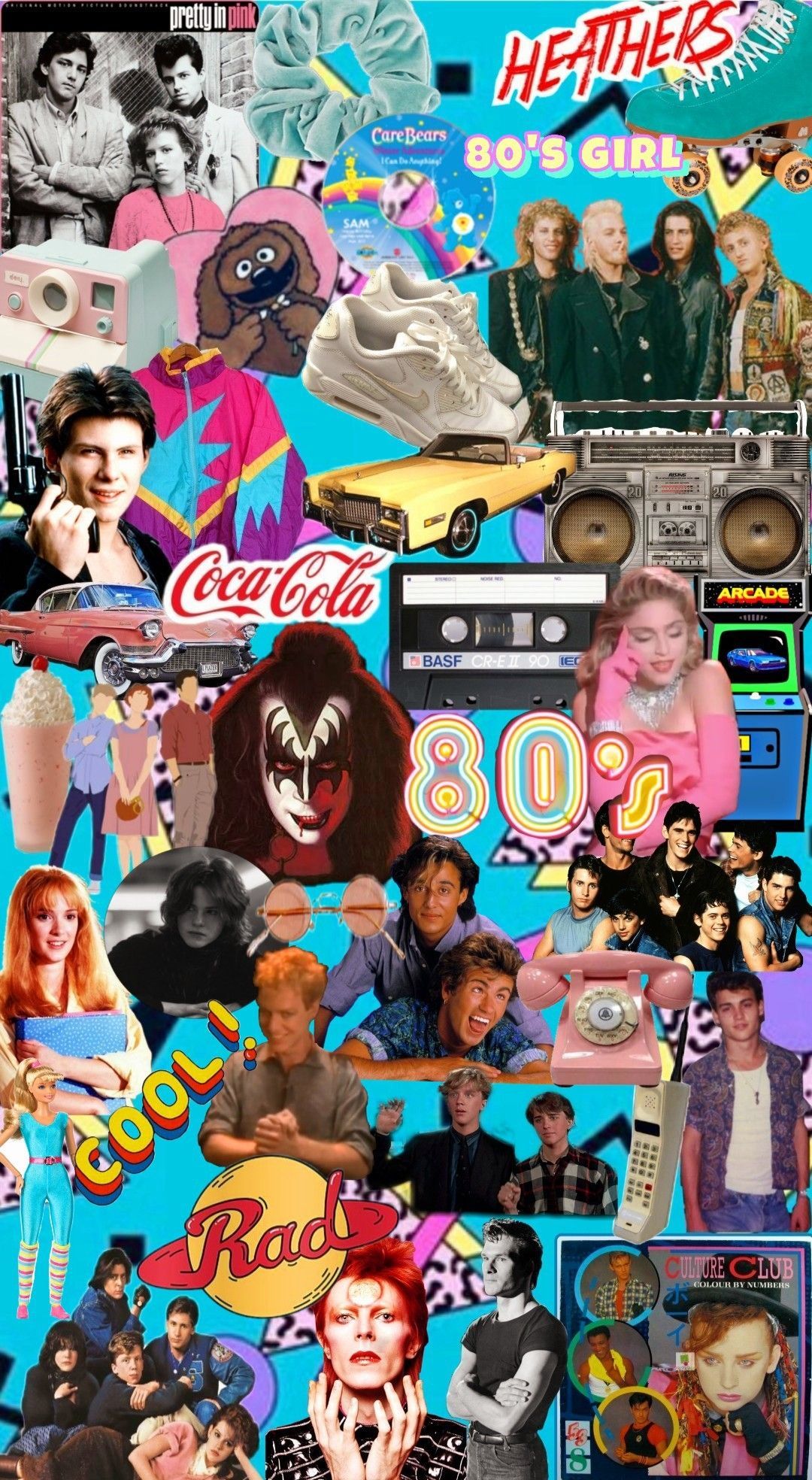 80s Collage wallpaper by me! - 80s