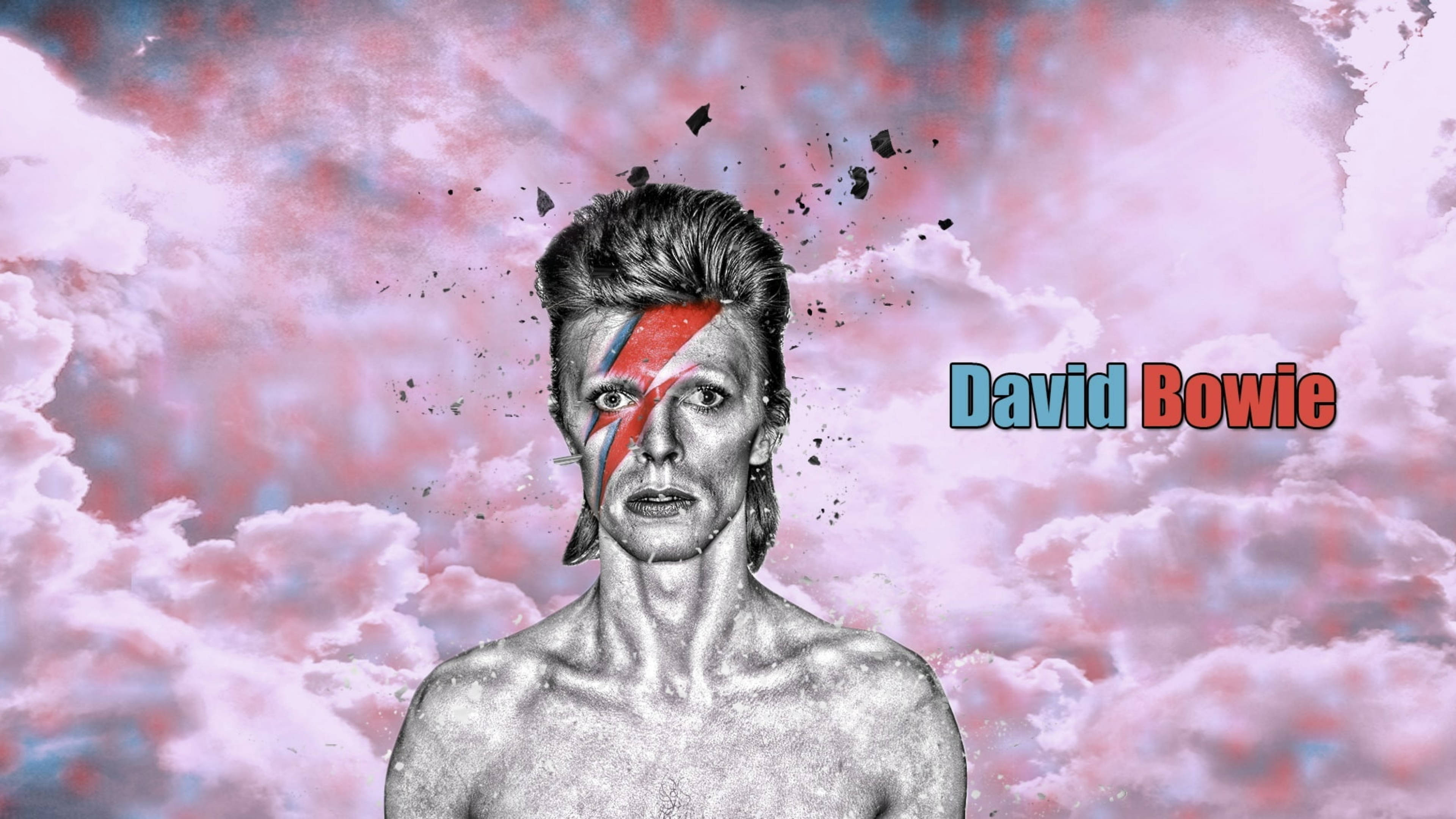 Download David Bowie Bolt Face Wallpaper