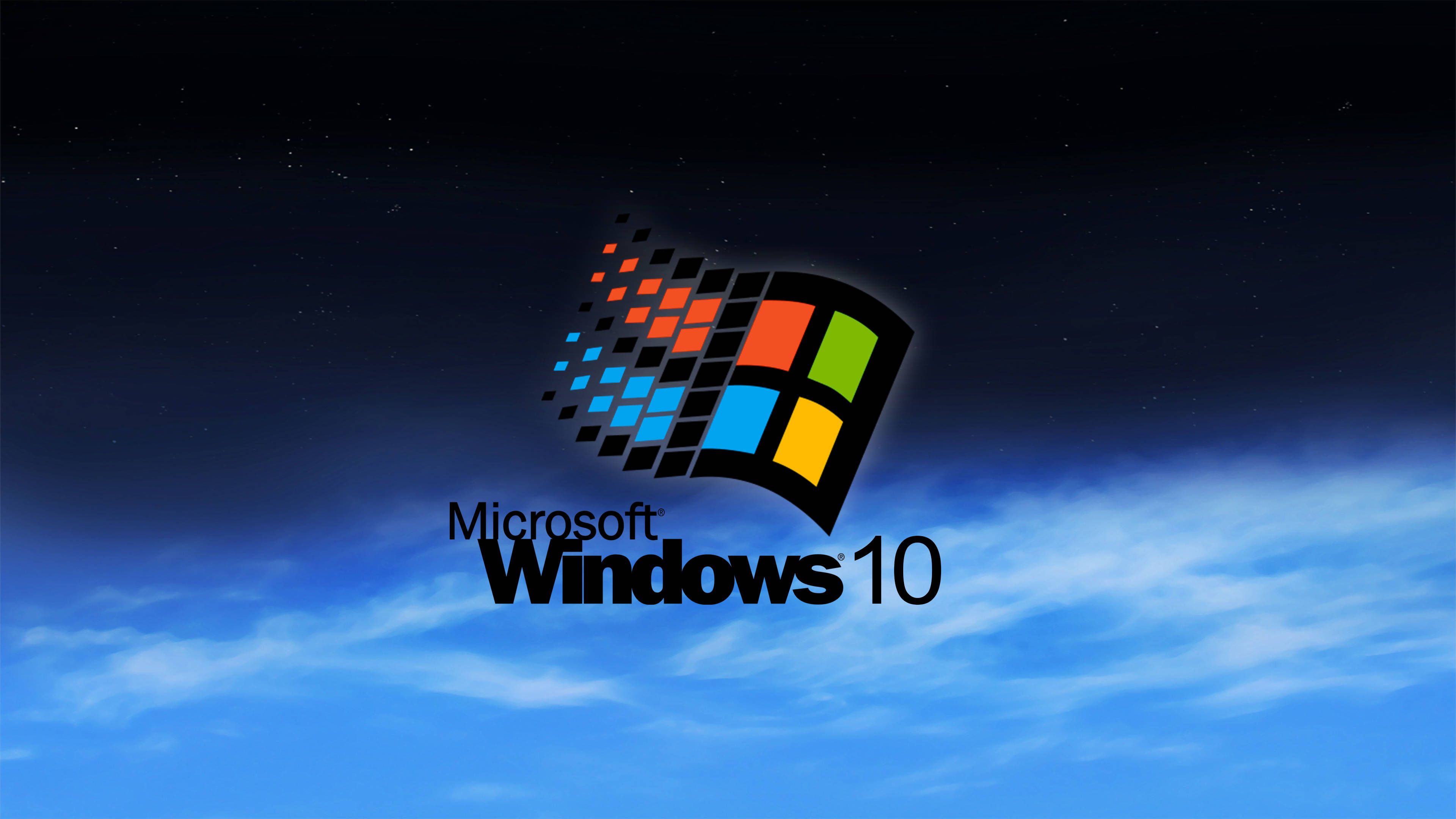 A computer screen with the windows 10 logo on it - Windows 95