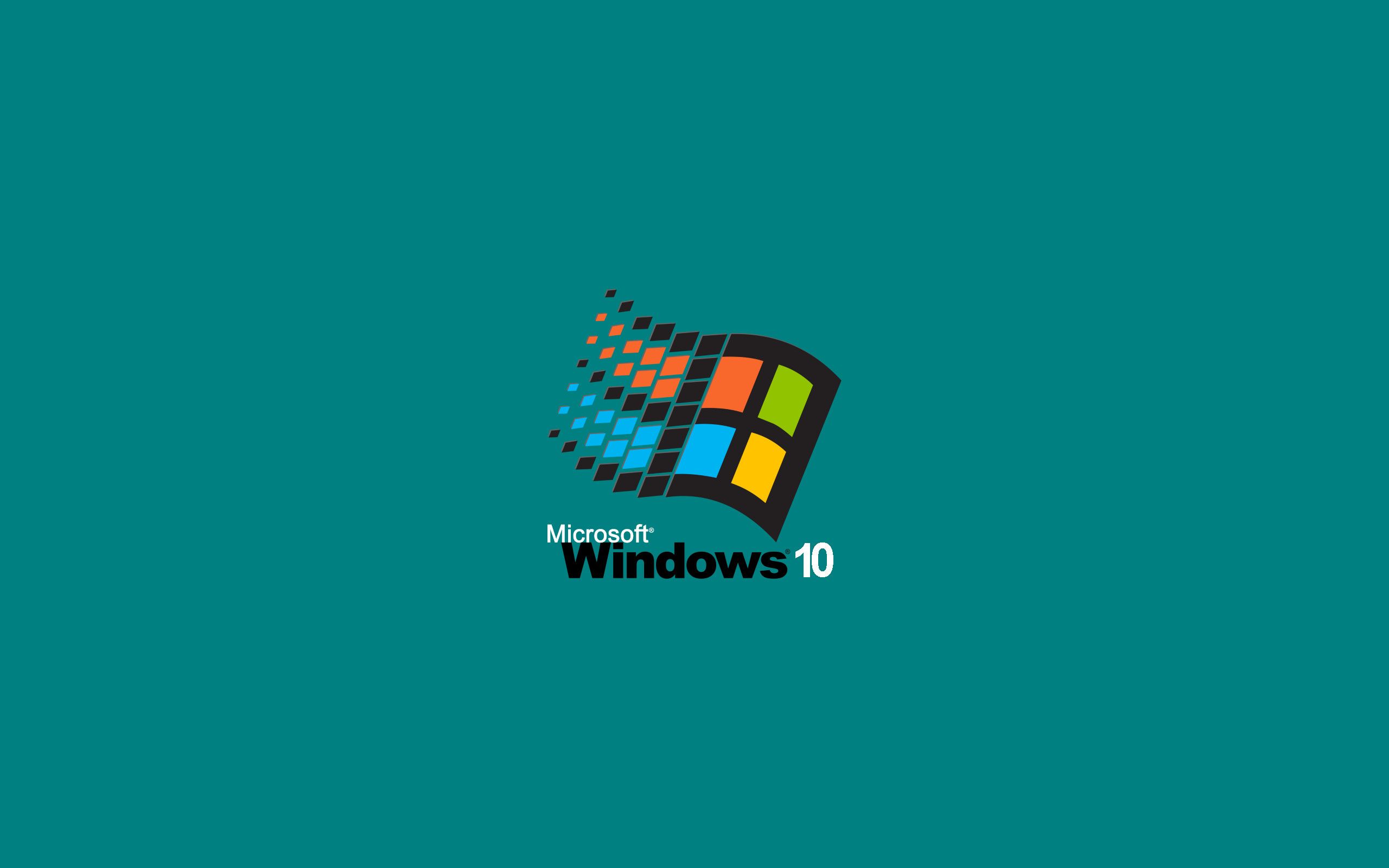 Windows 10 wallpaper with the logo - Windows 98