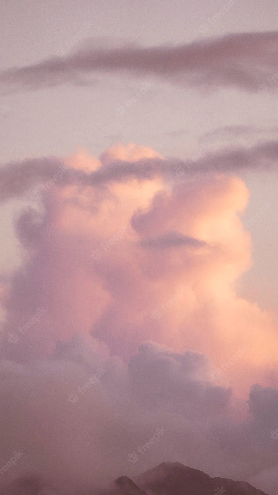 A pink and purple sky with clouds - Cloud, sky, vintage clouds