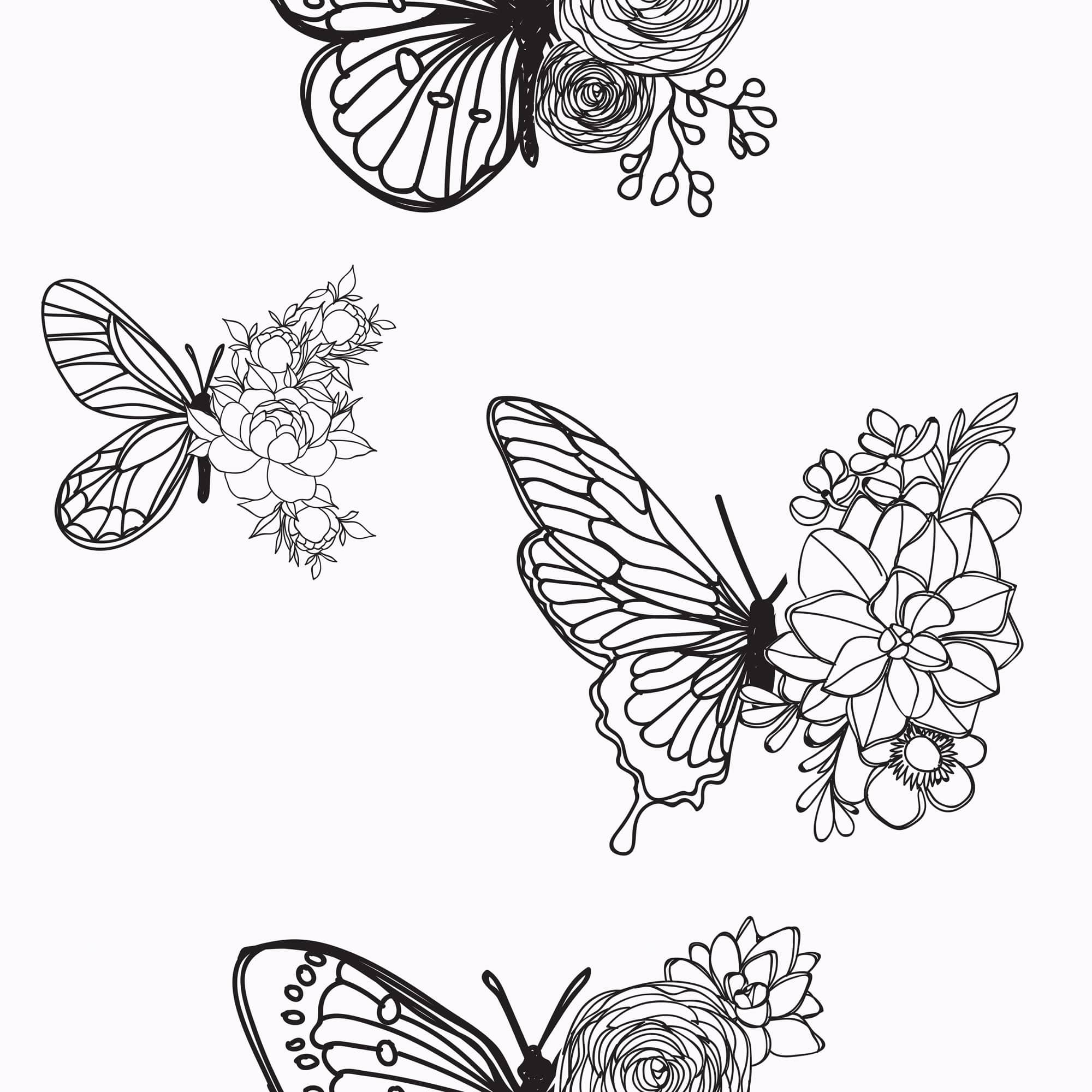 Aesthetic Butterfly Wallpaper And Stick Or Non Pasted
