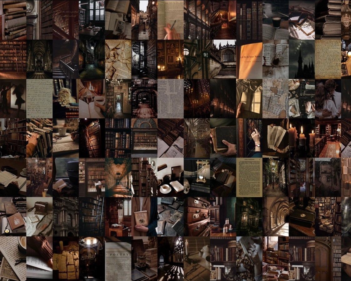 Dark Academia Wall Collage Kit Academia Collage Kit
