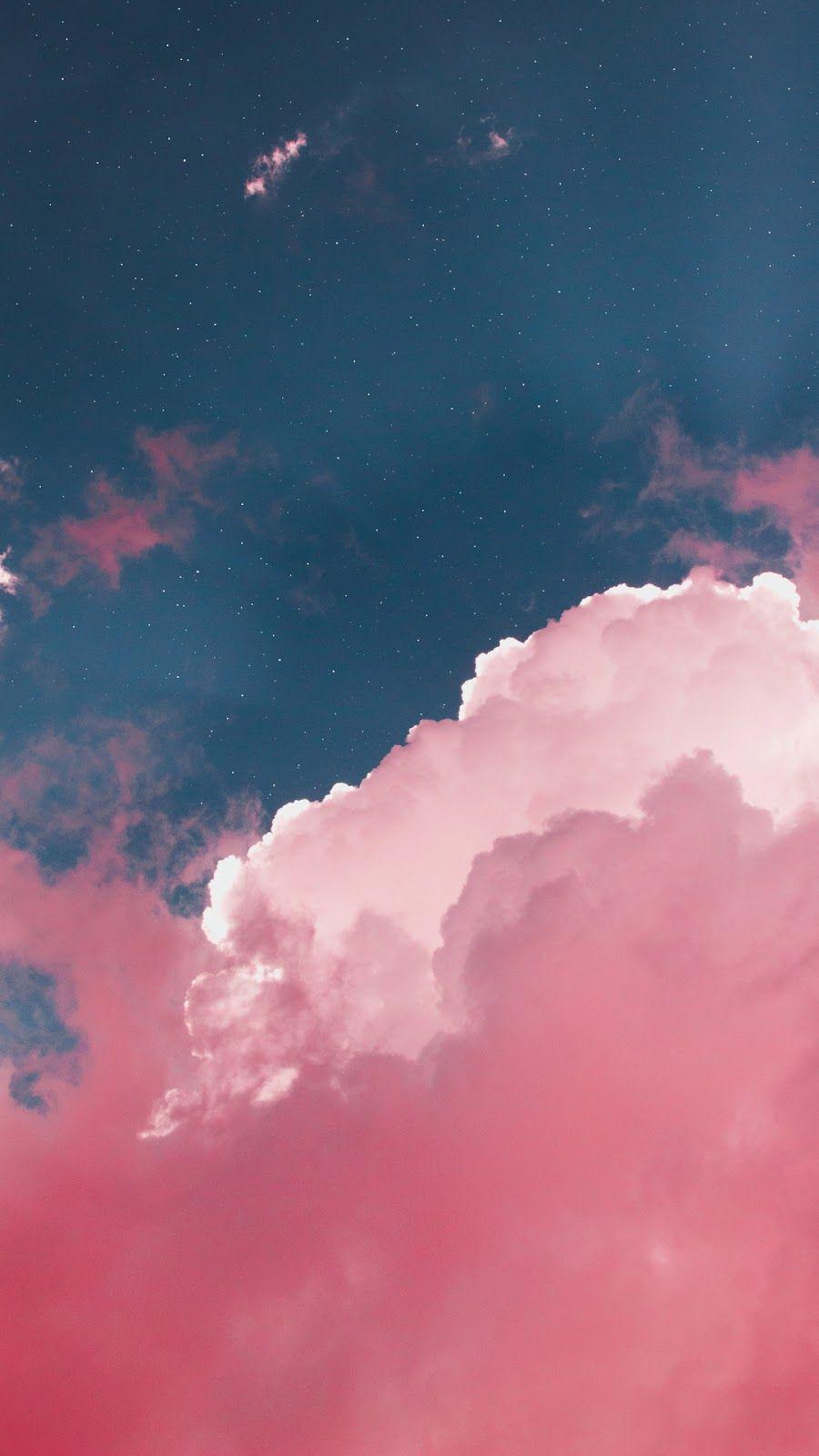 Pink Clouds Aesthetic Wallpaper