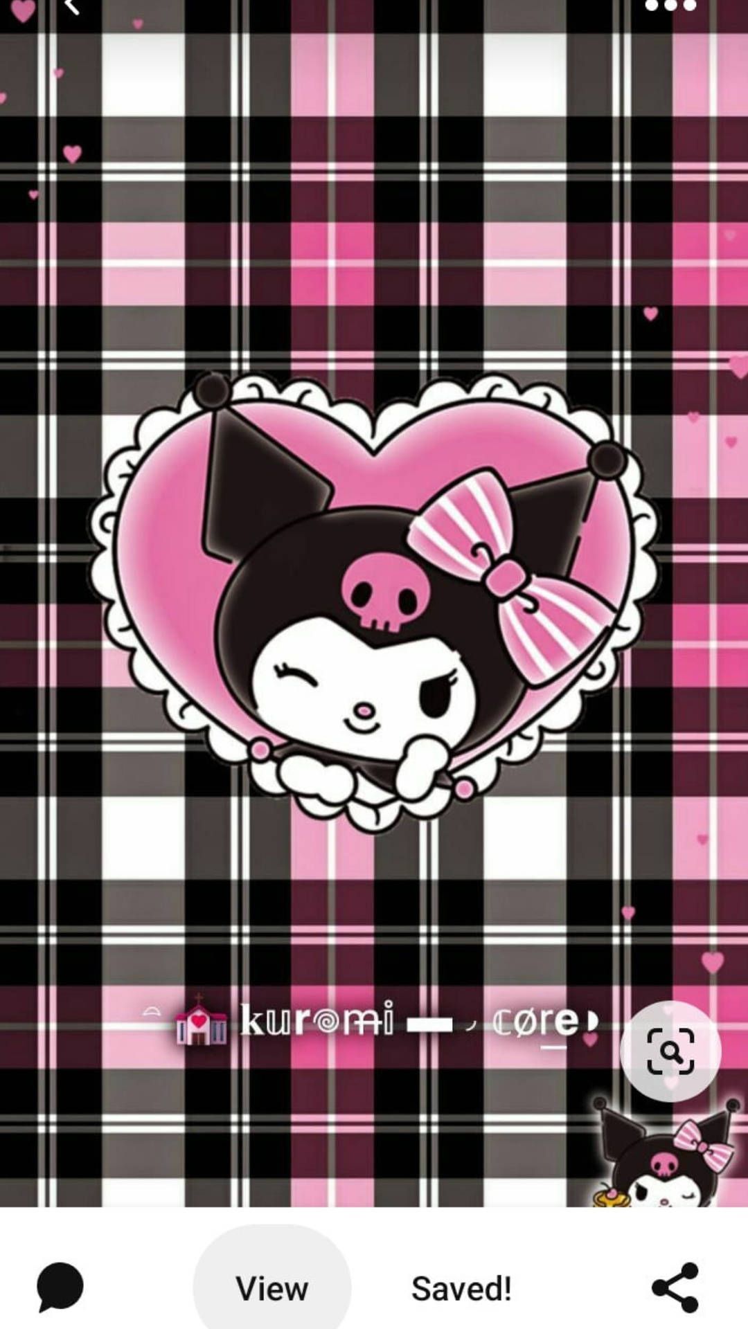 Kuromi live wallpaper I made for my phone! - Kuromi
