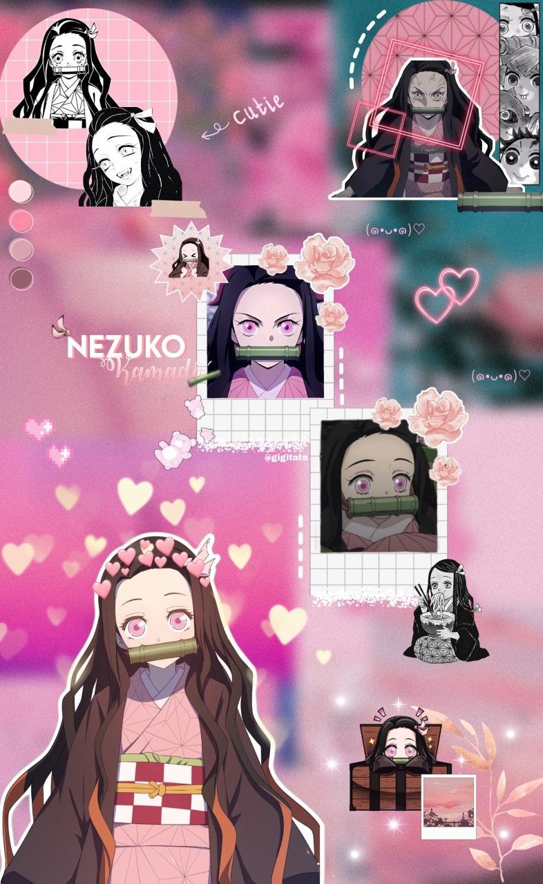 Aesthetic Nezuko wallpaper I made for my phone! - Nezuko