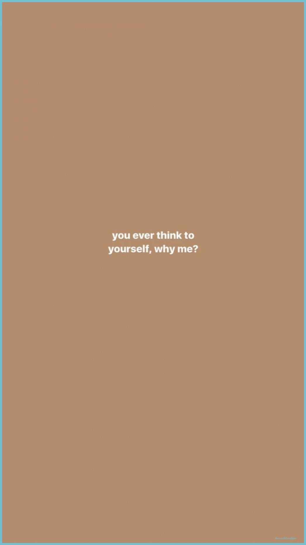 A brown book with the words you're not thinking of yourself very much - Light brown