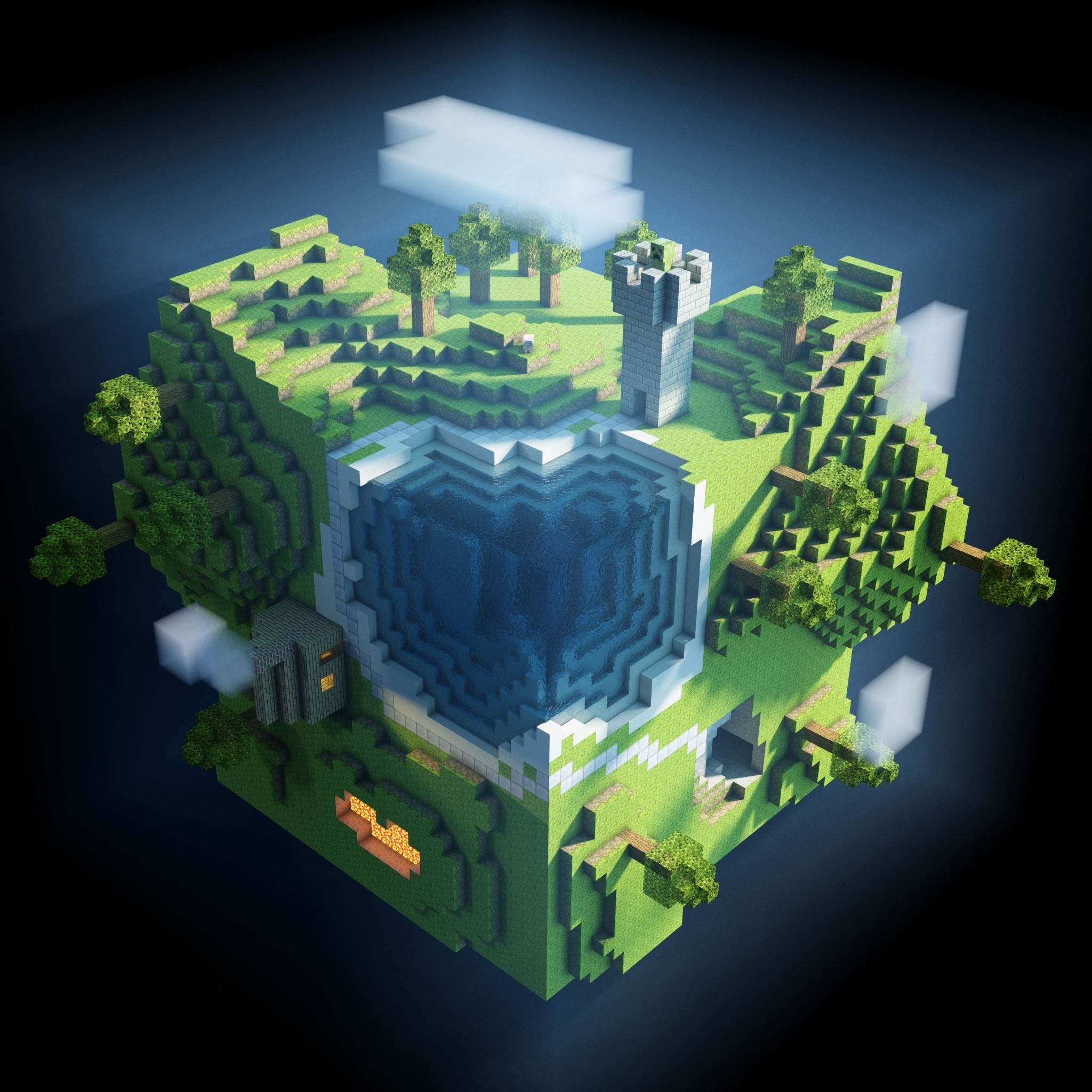 Best Minecraft iPad Air HD Wallpaper