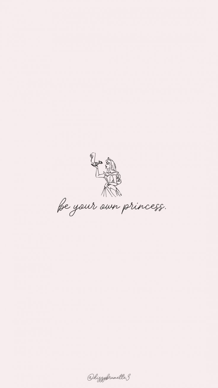 A pink background with the words be your own princess - February