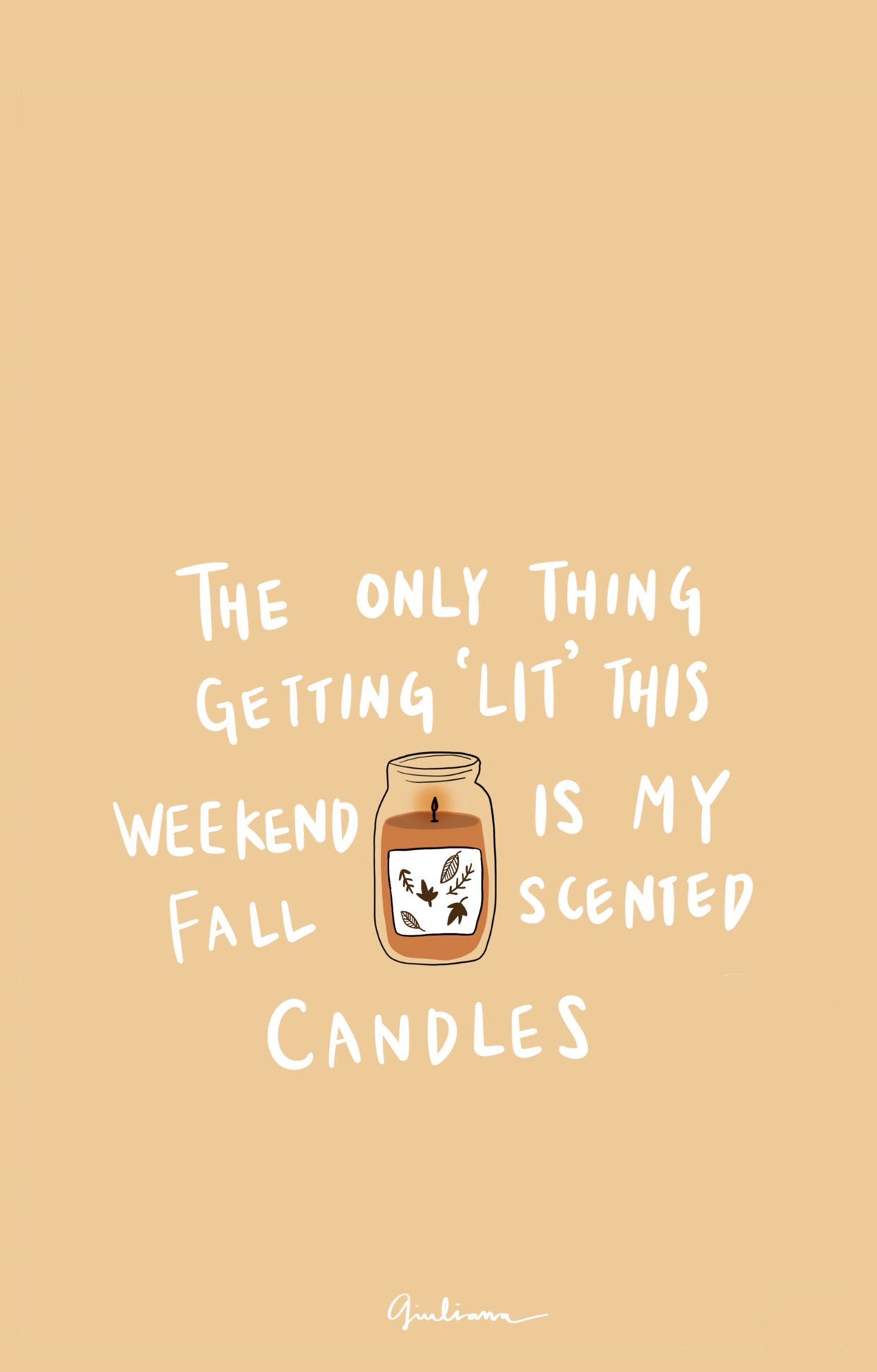 The only thing getting me through this weekend is fall candles - October