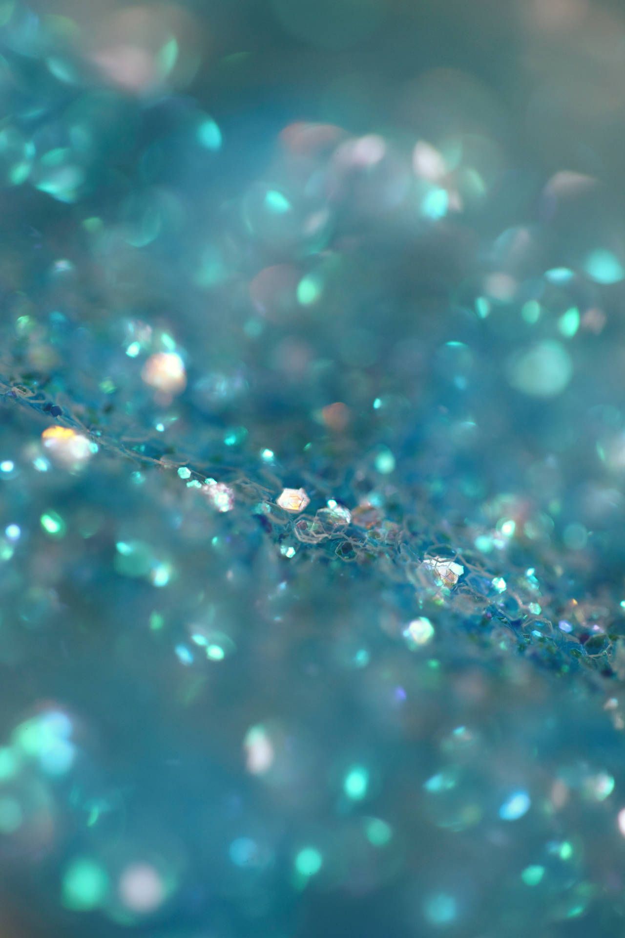 Download Teal Sparkling Glitter Wallpaper