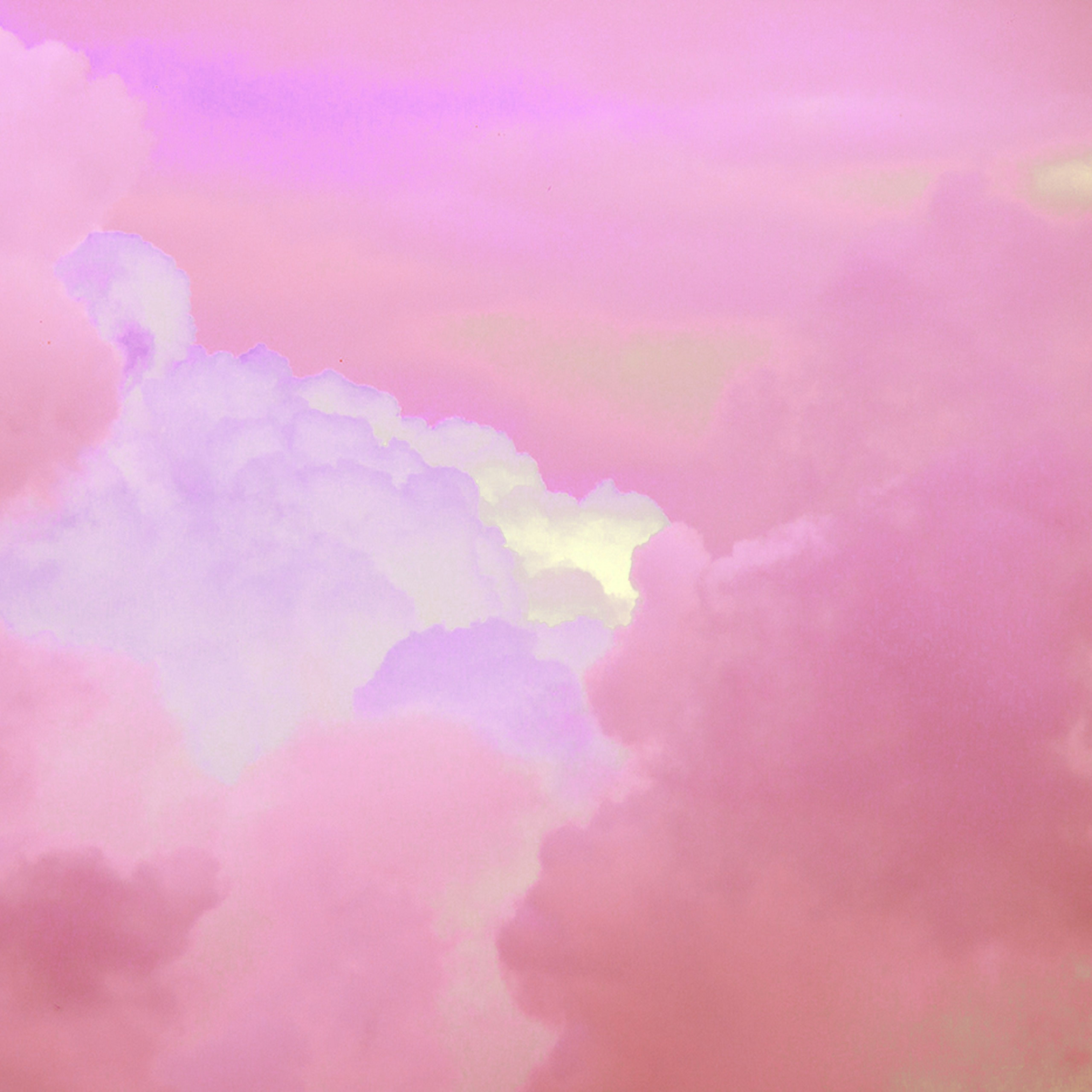 Cloud Sky Pink Art Wallpaper