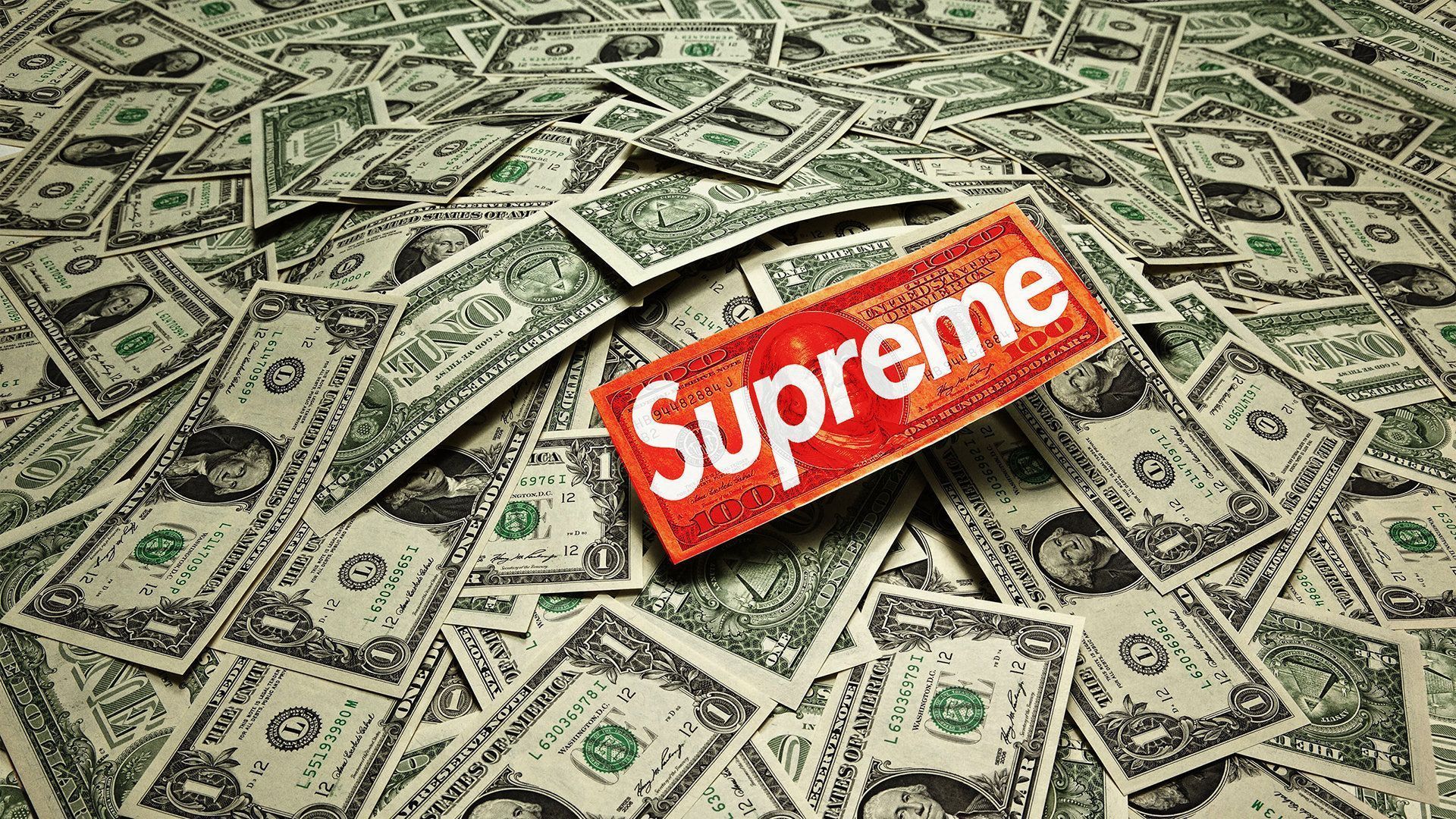 Supreme Money Wallpaper