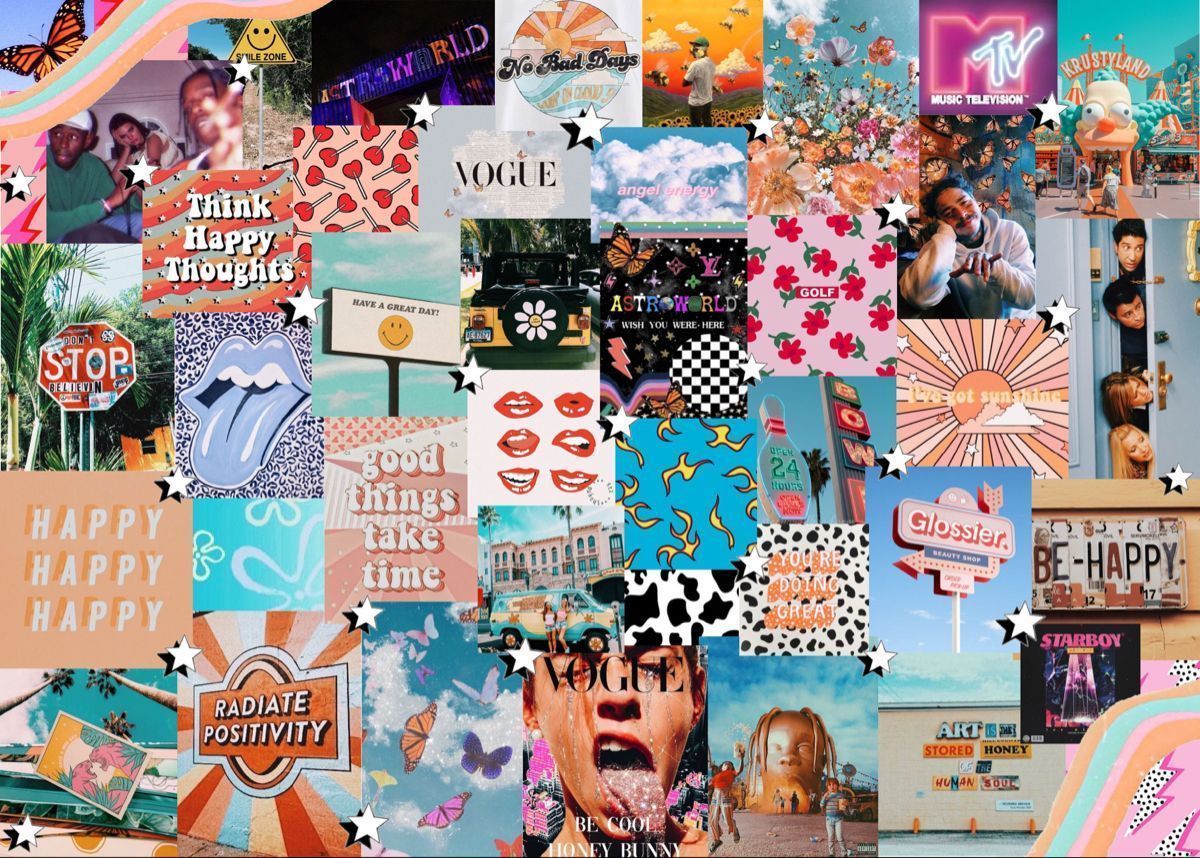 Custom Aesthetic Collage Wallpaper Custom Aesthetic Collage. Wallpaper notebook, Cute laptop wallpaper, Macbook air wallpaper