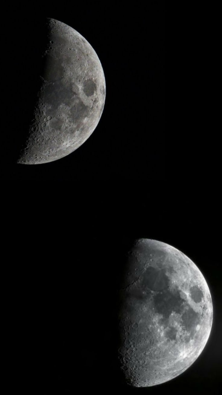 The waxing crescent moon, with its half illuminated face, is visible in the night sky. - Moon phases