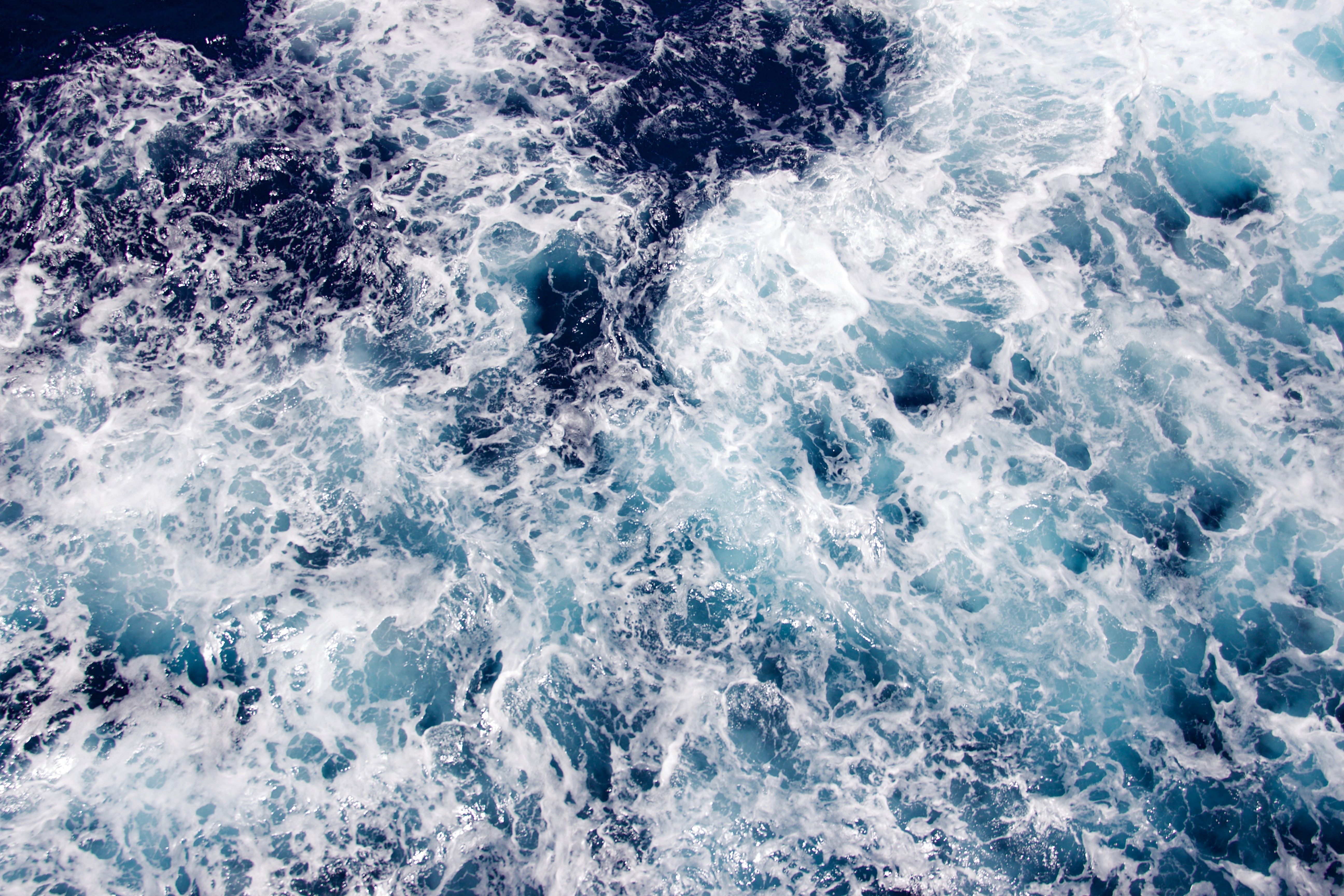 A view of the ocean from above - Wave, ocean