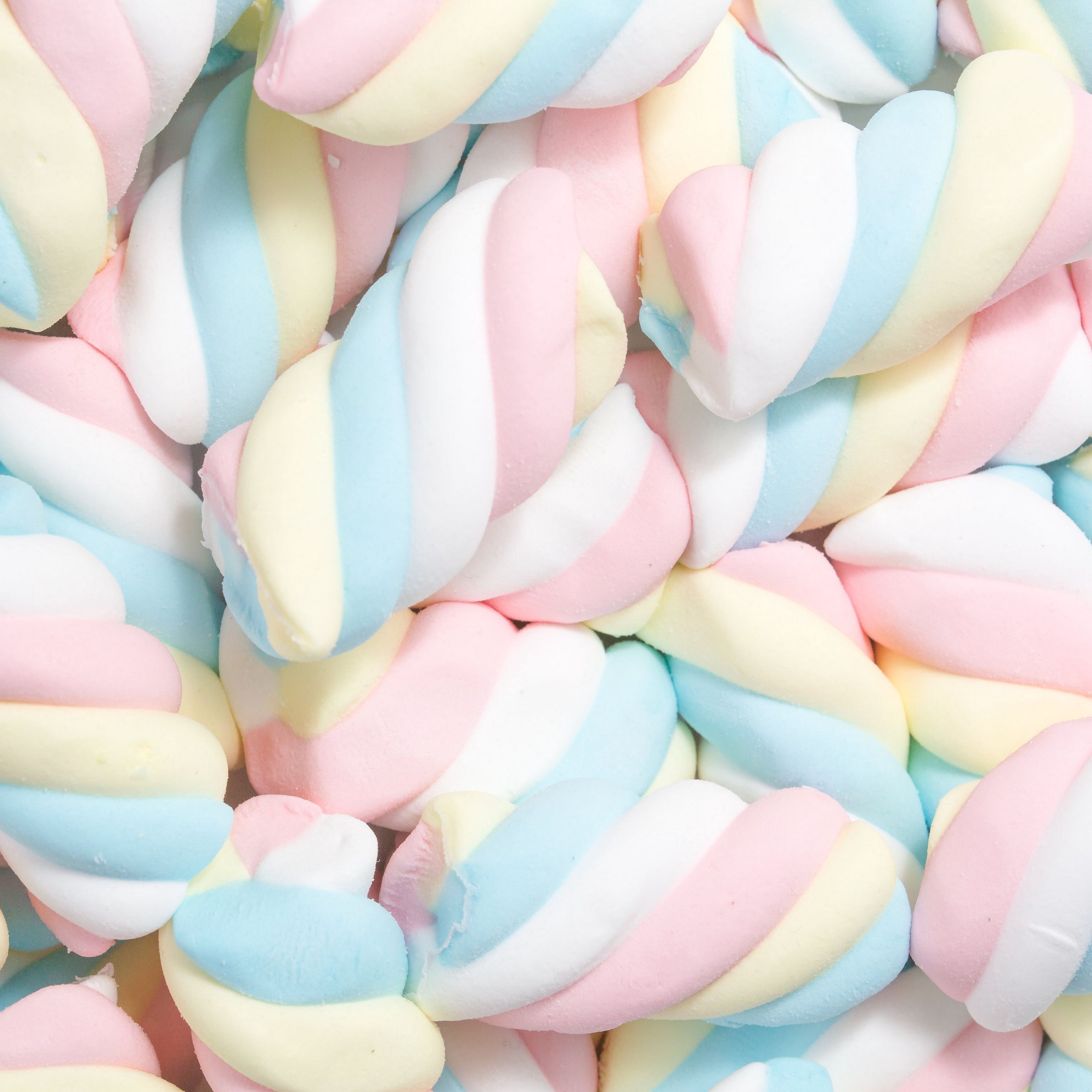 A pile of marshmallows in different colors - Candy, marshmallows