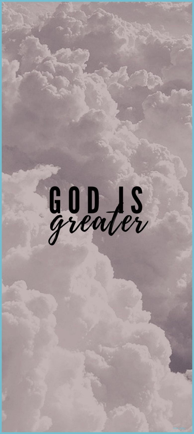 God is greater than the storm. - Christian iPhone, Christian