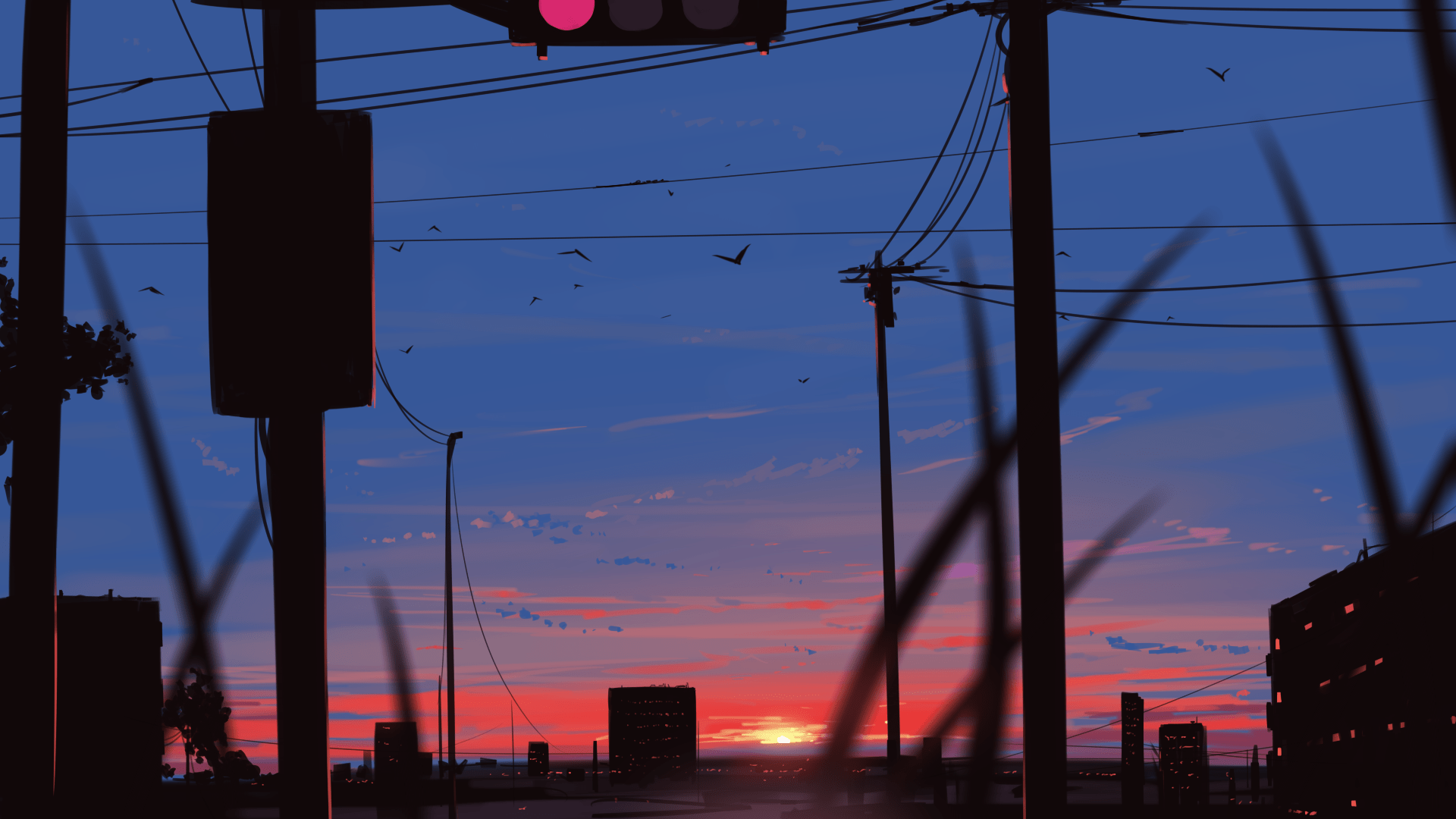 Artistic Sunset HD Wallpaper