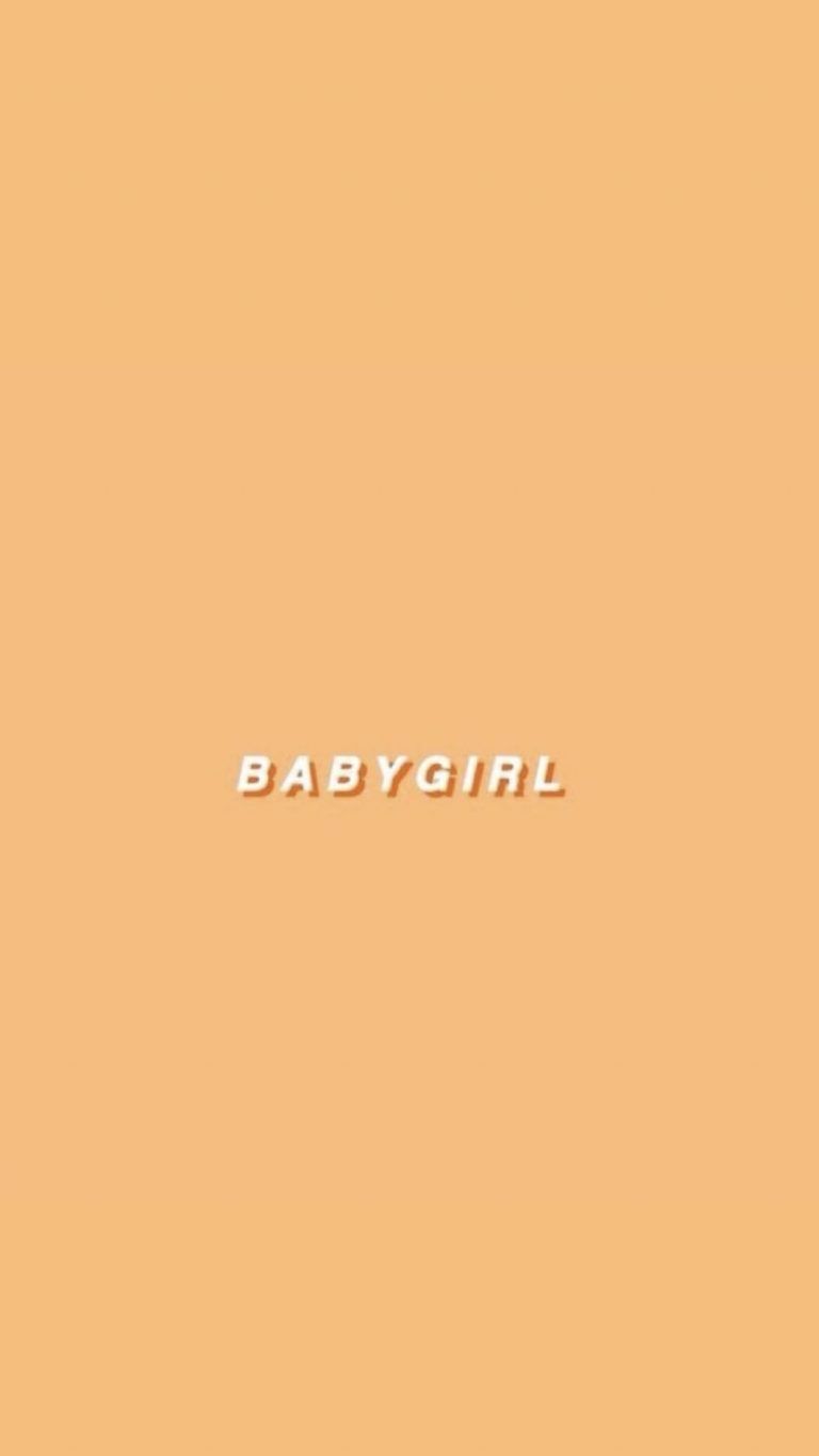 The baby girl logo is on a yellow background - Yellow