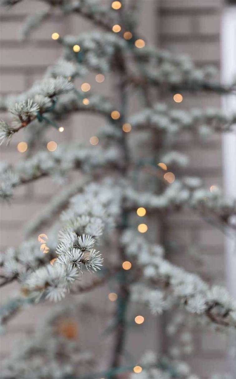 Christmas tree with fairy lights #winter #christmas. Christmas phone wallpaper, Christmas lockscreen, Christmas aesthetic