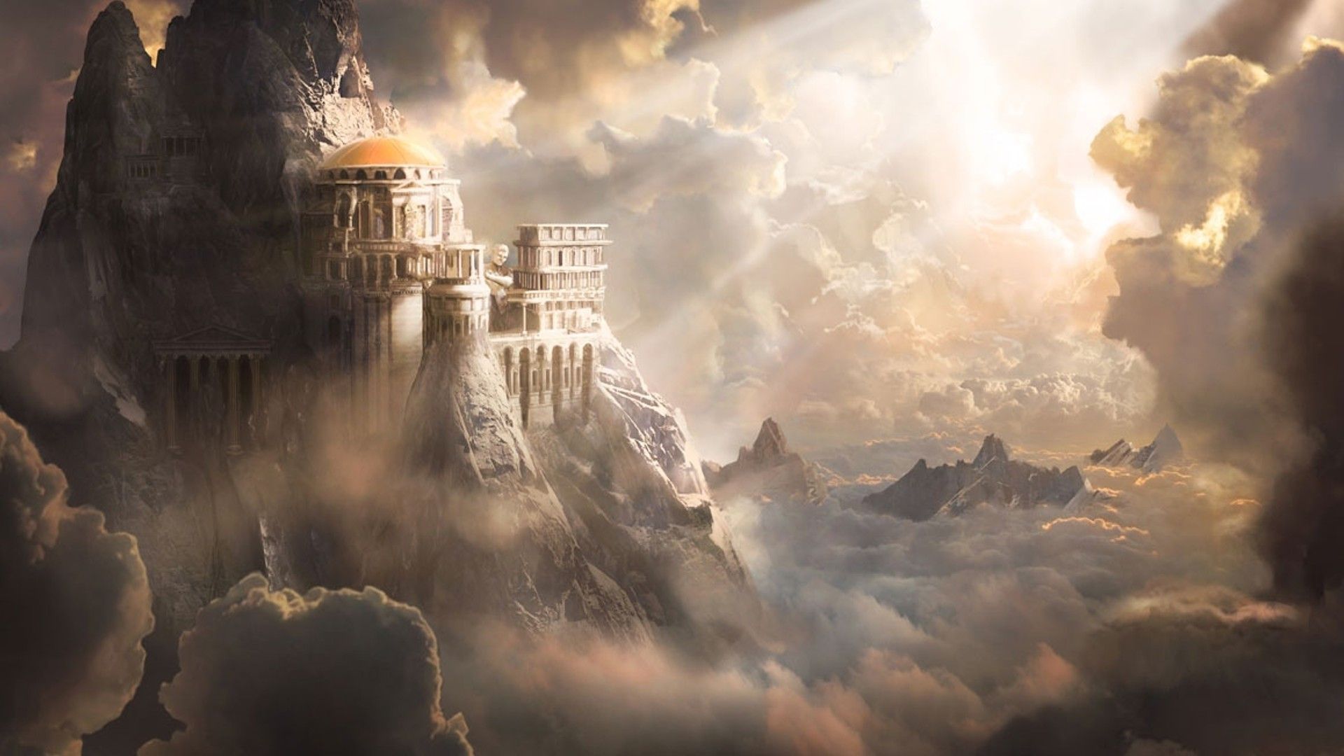 Castle in the clouds - Greek mythology