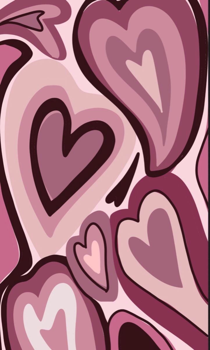 IPhone wallpaper with hearts - Heart, black heart, pink heart, love
