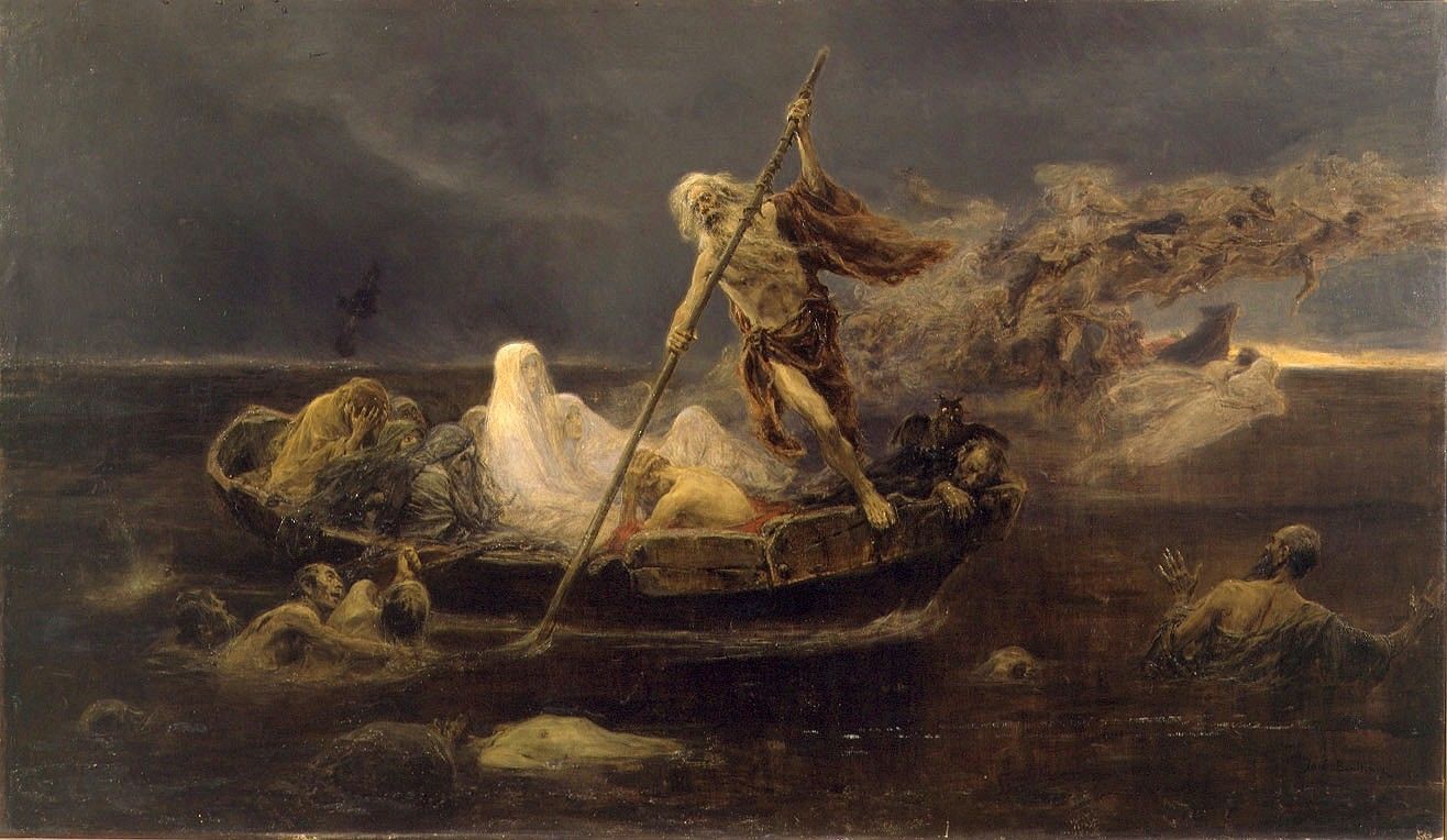 The death of Ossian's father, painted by Théodore Chassériau in 1836 - Greek mythology