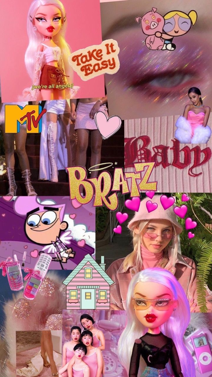 Aesthetic wallpaper of the Bratz dolls. - Bratz