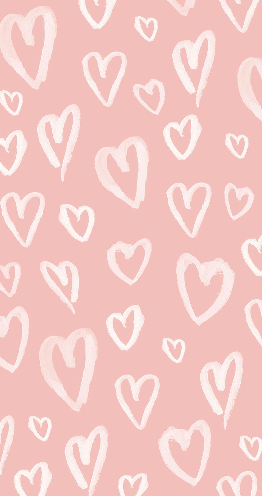 A pink background with hearts on it - Heart, pink heart