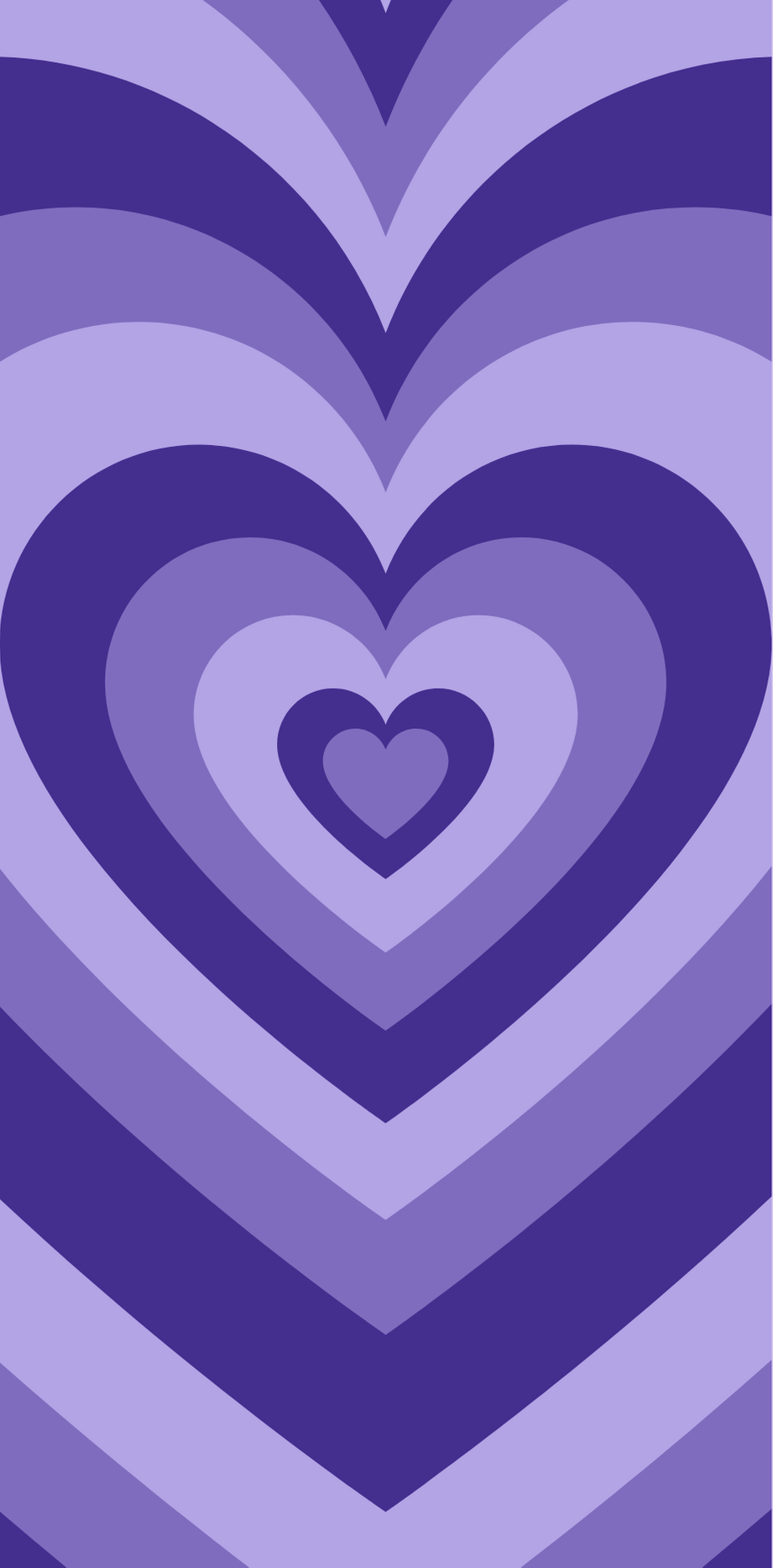 A purple and white striped heart pattern - Heart, Y2K